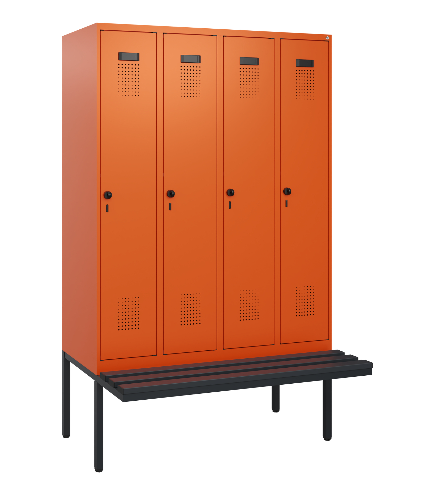 C+P Spind Evolo PLUS, Bank, 4 Abteile, 1950x1200x8