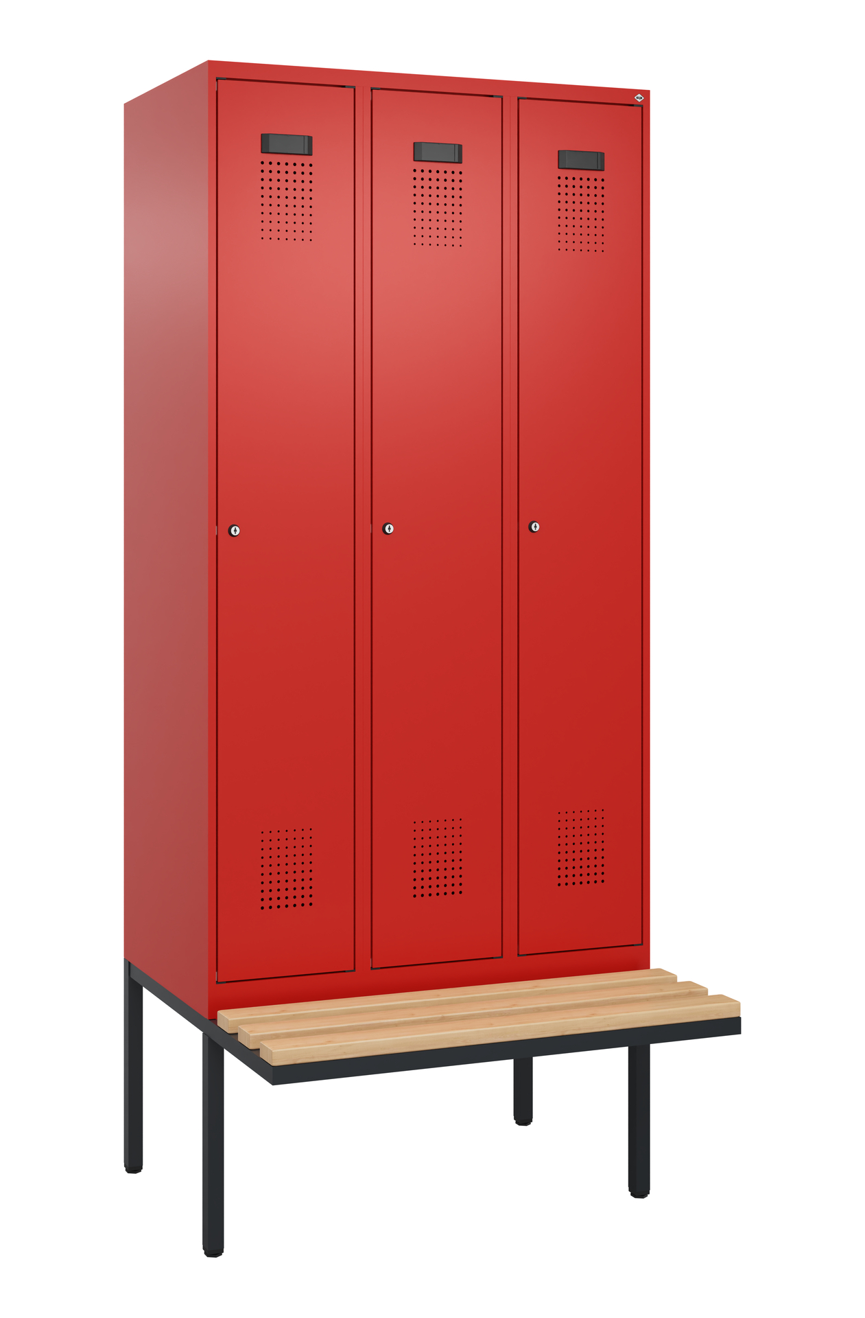 C+P Spind Evolo PLUS, Bank, 3 Abteile, 2120x900x81