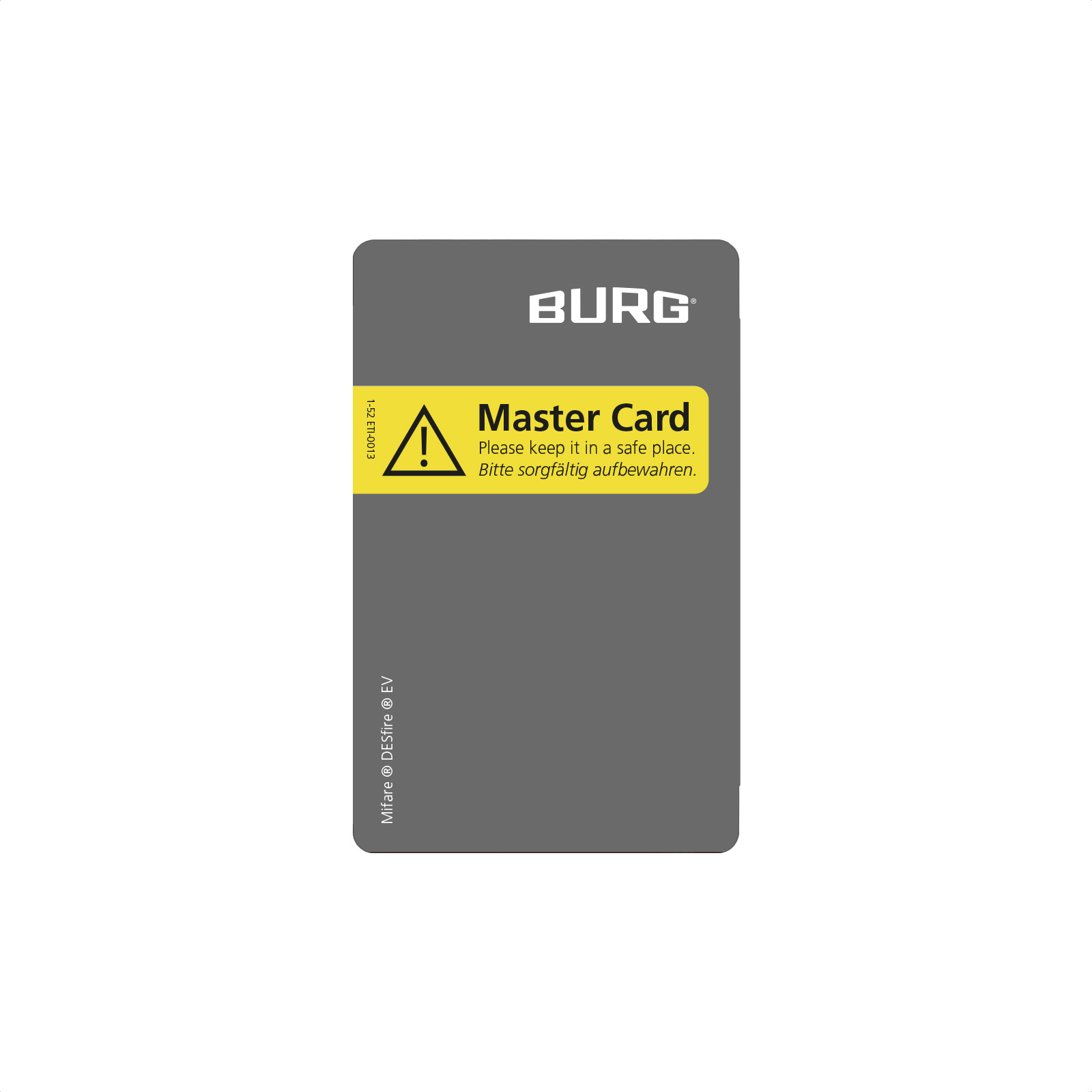 RFID Master-Karte DESFIRE EV1 2K für BURG Flexo- und Niro-Serie