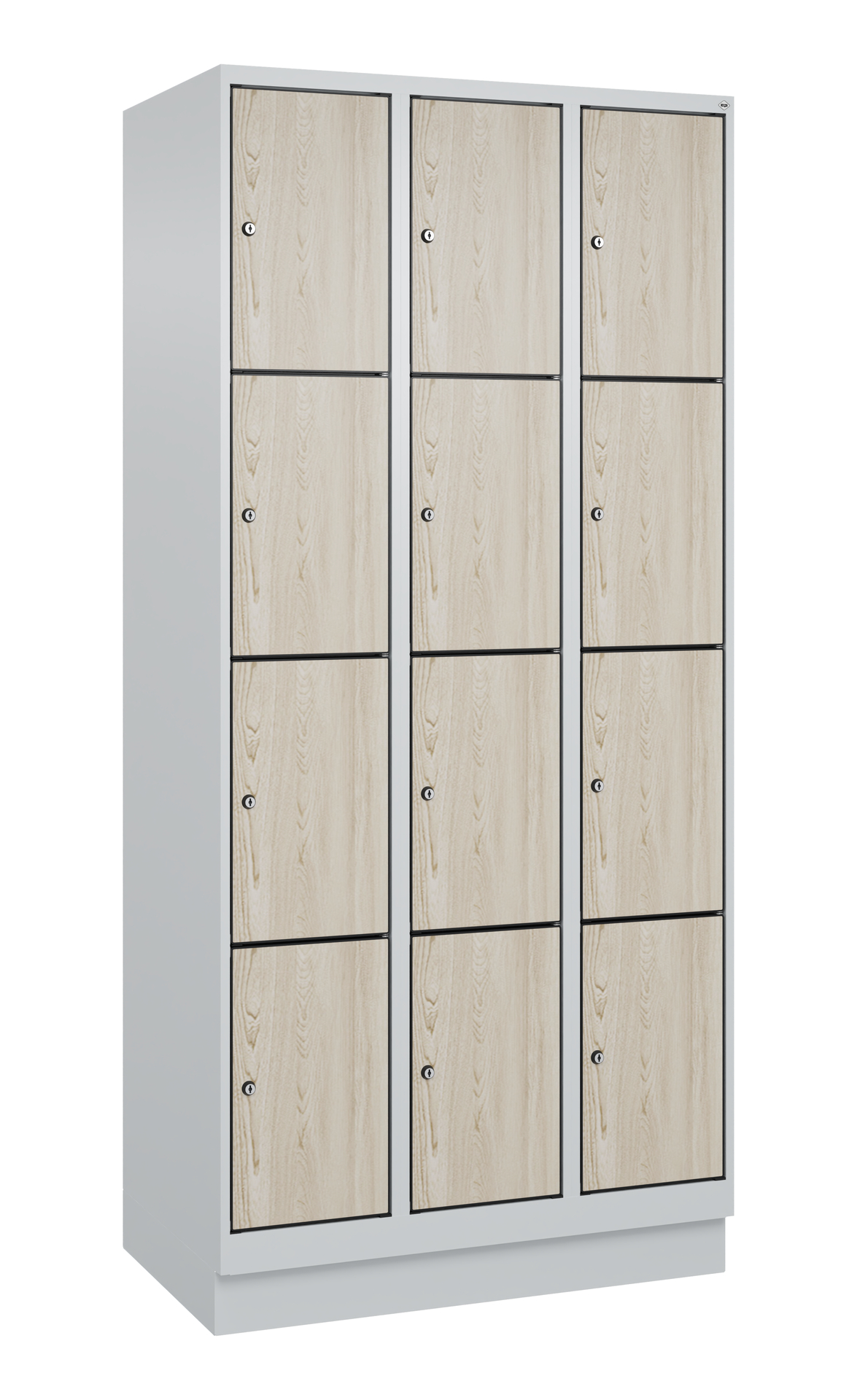 C+P Schlie�fachschrank Evolo PLUS, Sockel, 12 F�cher, 1950x900x500mm