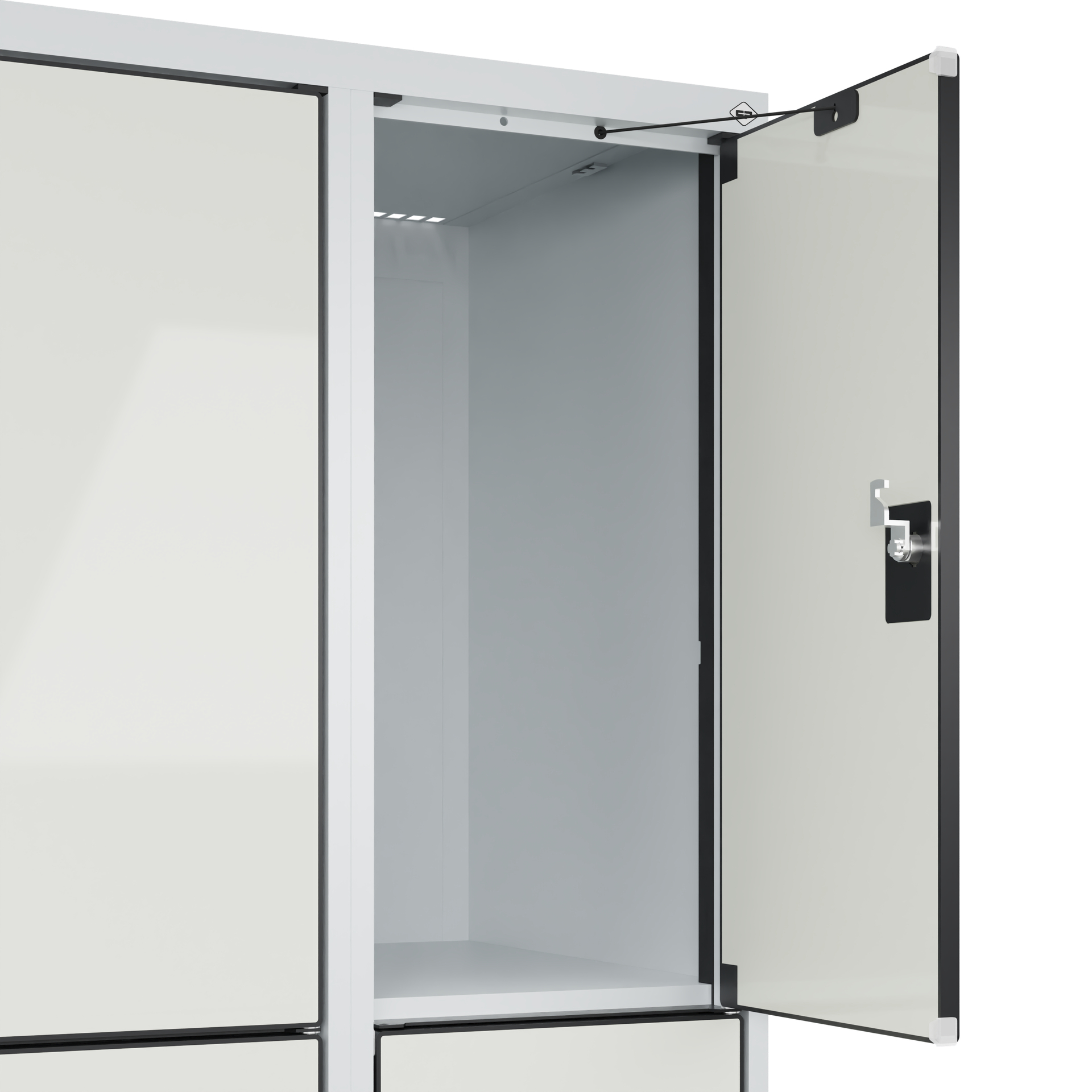 C+P Schlie�fachschrank Evolo PLUS, Sockel, 9 F�cher, 1950x900x500mm