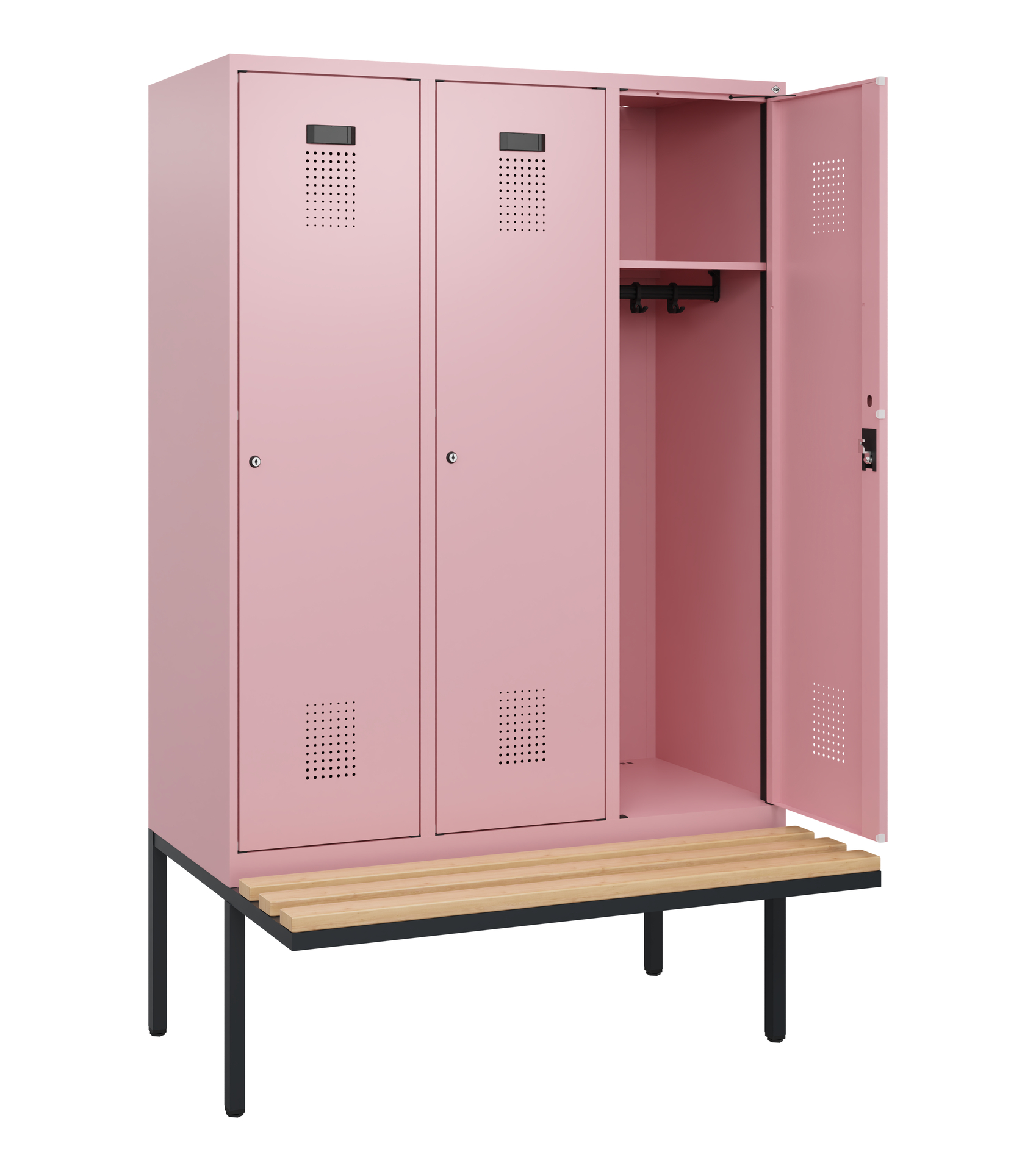 C+P Spind Evolo PLUS, Bank, 3 Abteile, 1950x1200x8