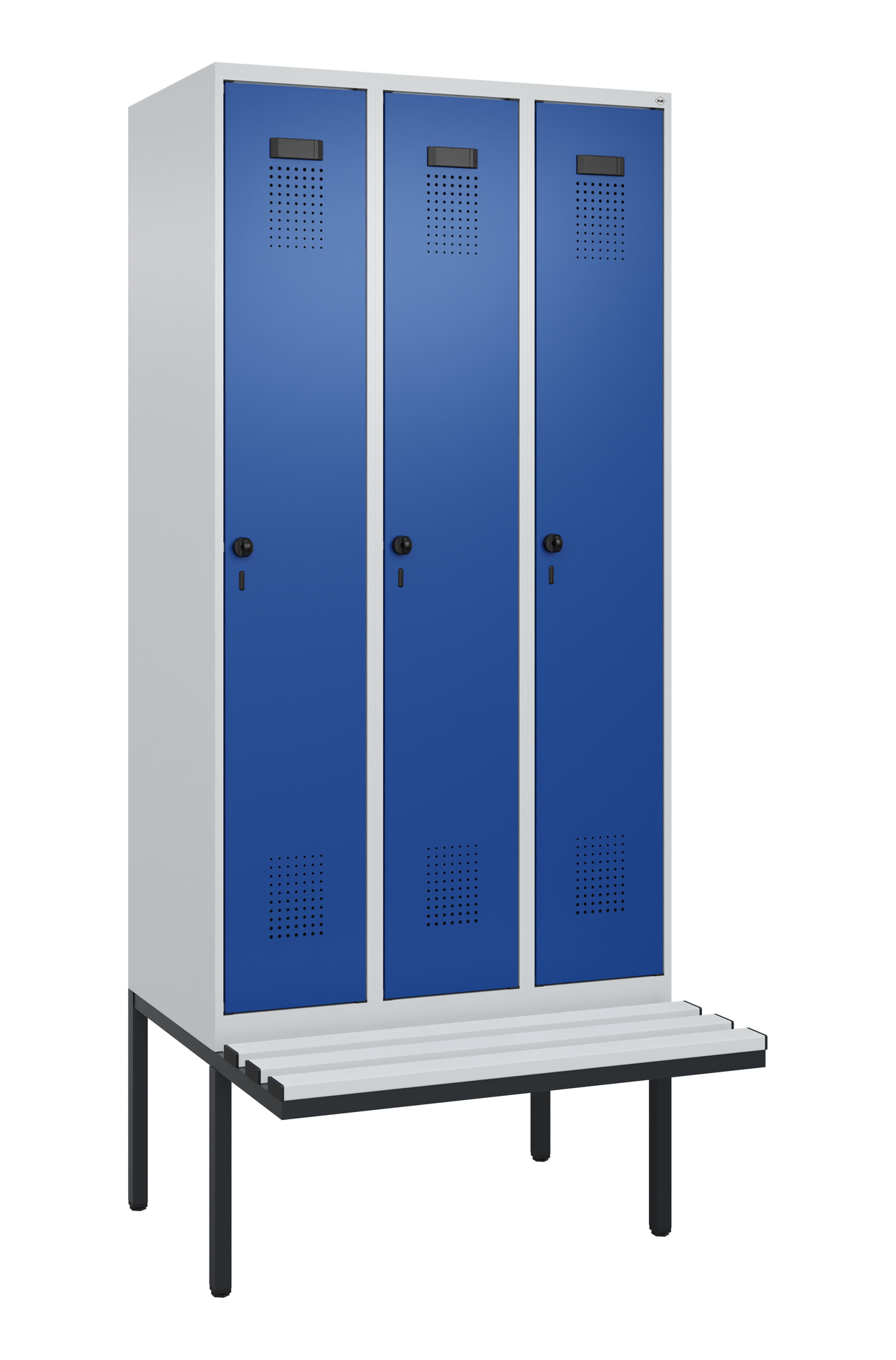 C+P Spind Evolo PLUS, Bank, 3 Abteile, 2120x900x81