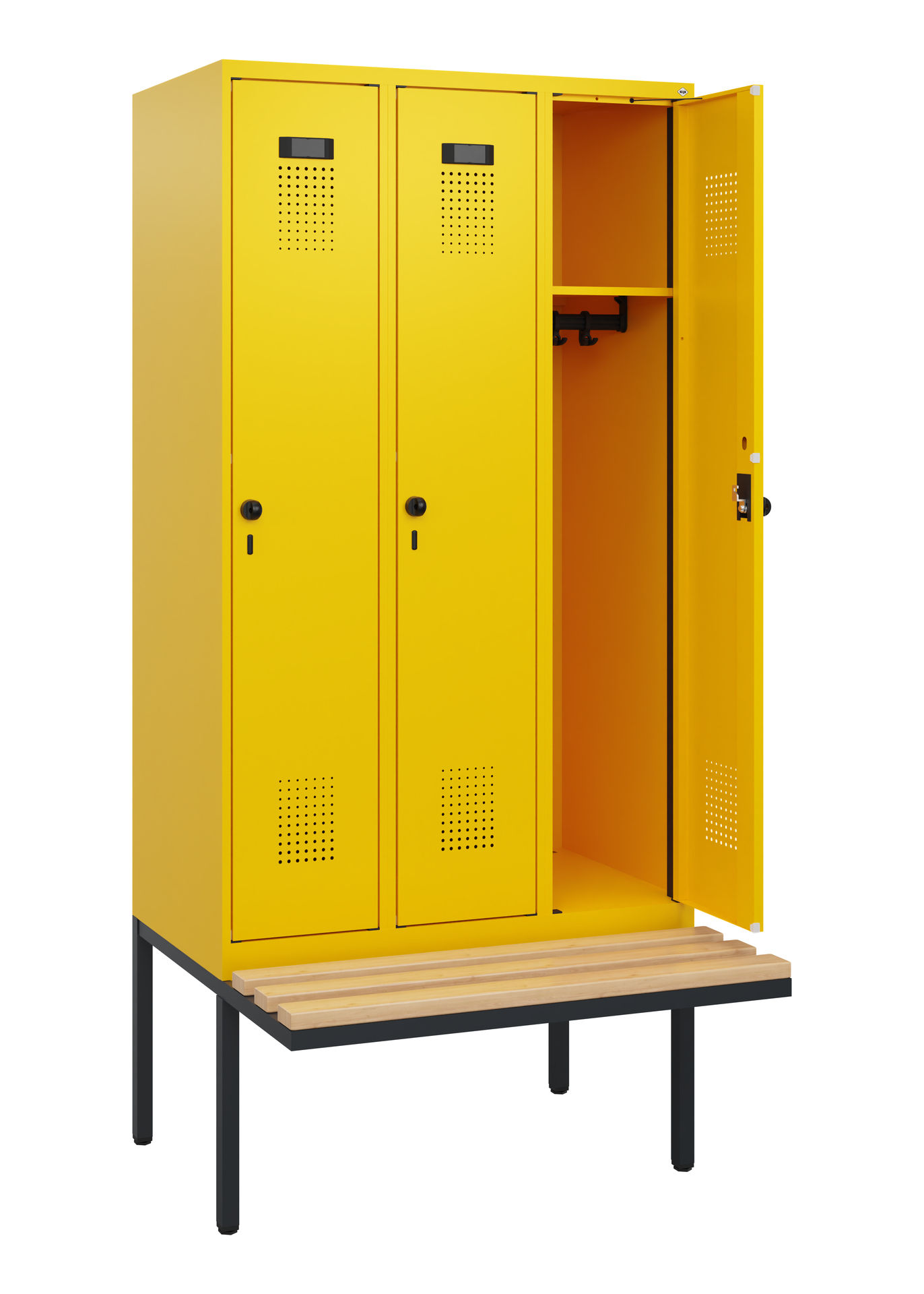 C+P Spind Evolo PLUS, Bank, 3 Abteile, 1950x900x81