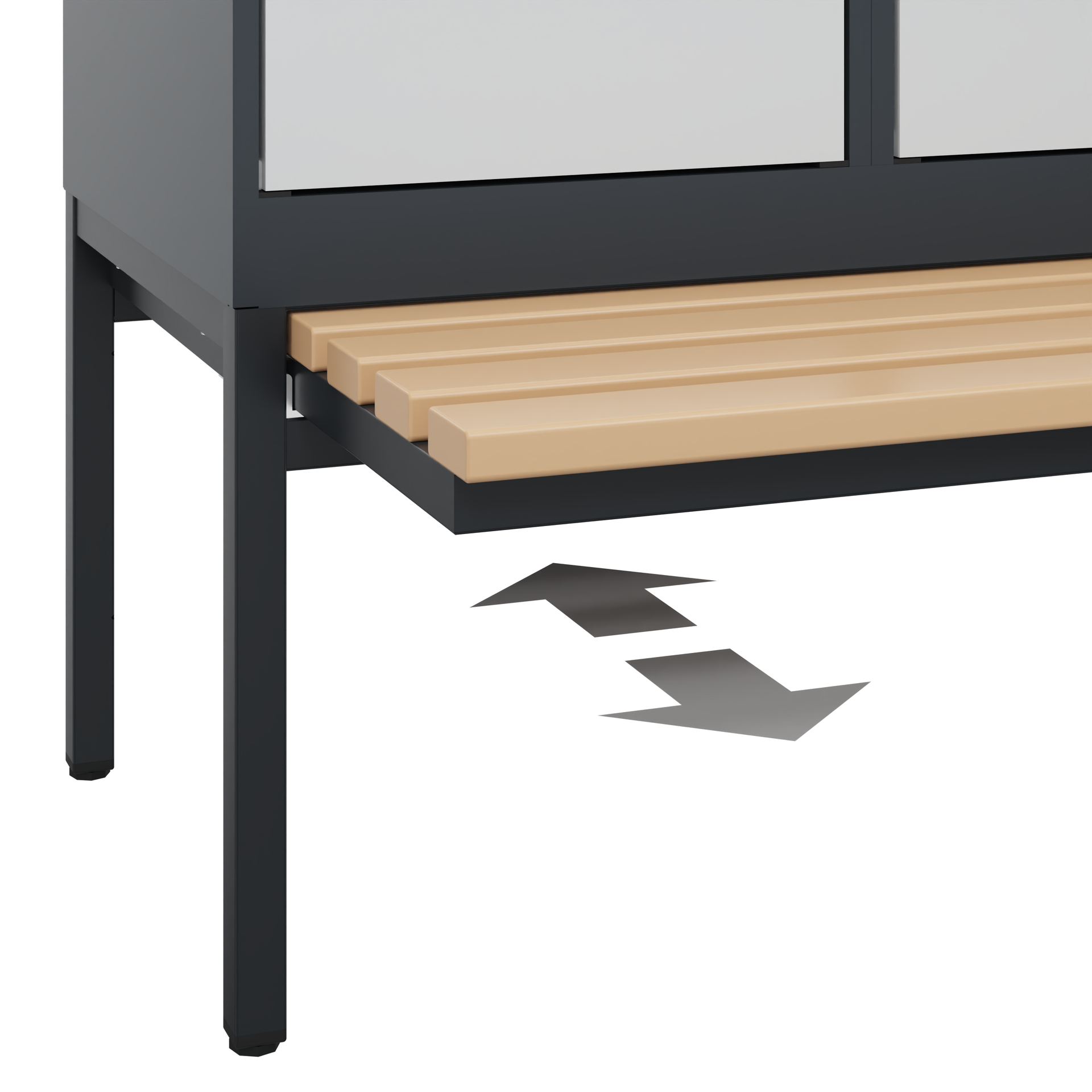 C+P Spind Evolo PLUS, Bank, 1 Abteil, 2120x400x815mm
