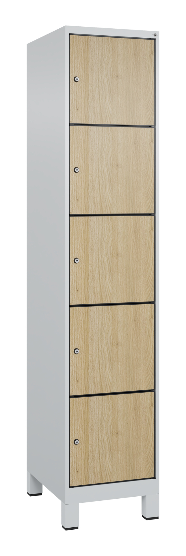 C+P Schlie�fachschrank Evolo PLUS, F��e, 5 F�cher, 1950x400x500mm