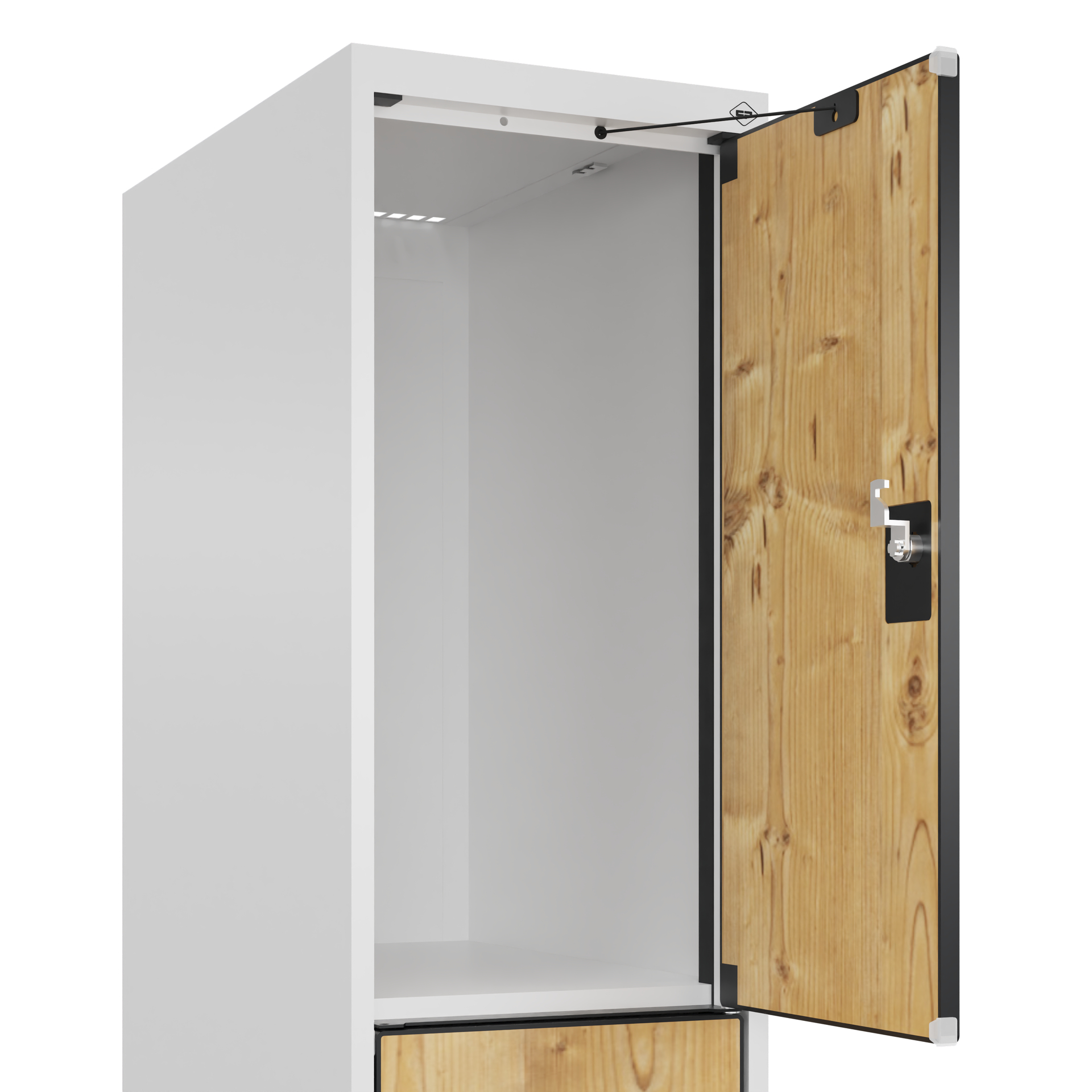 C+P Schlie�fachschrank Evolo PLUS, Sockel, 3 F�cher, 1950x300x500mm