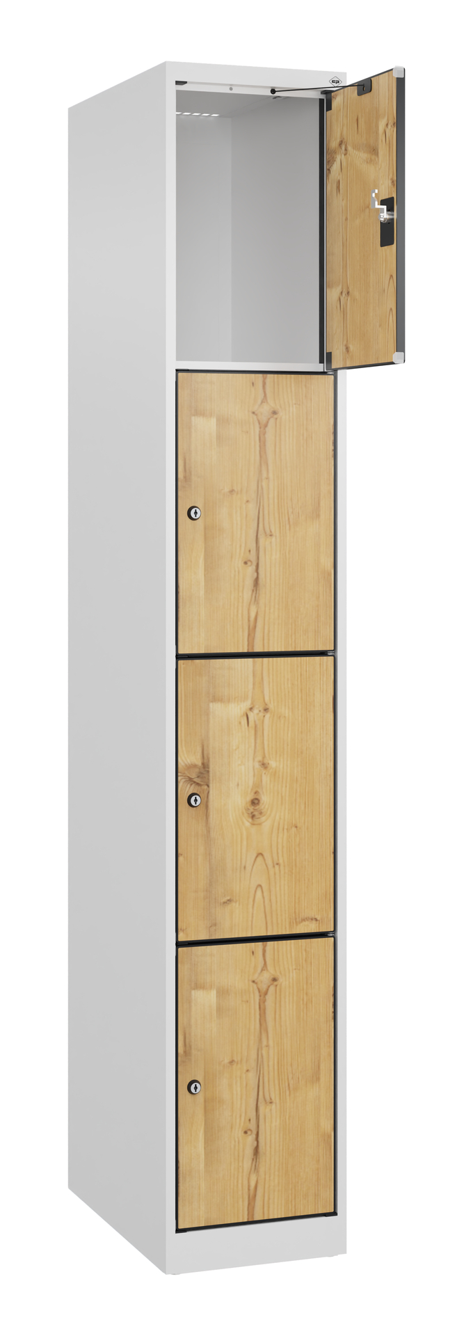 C+P Schlie�fachschrank Evolo PLUS, 4 F�cher, 1850x300x500mm