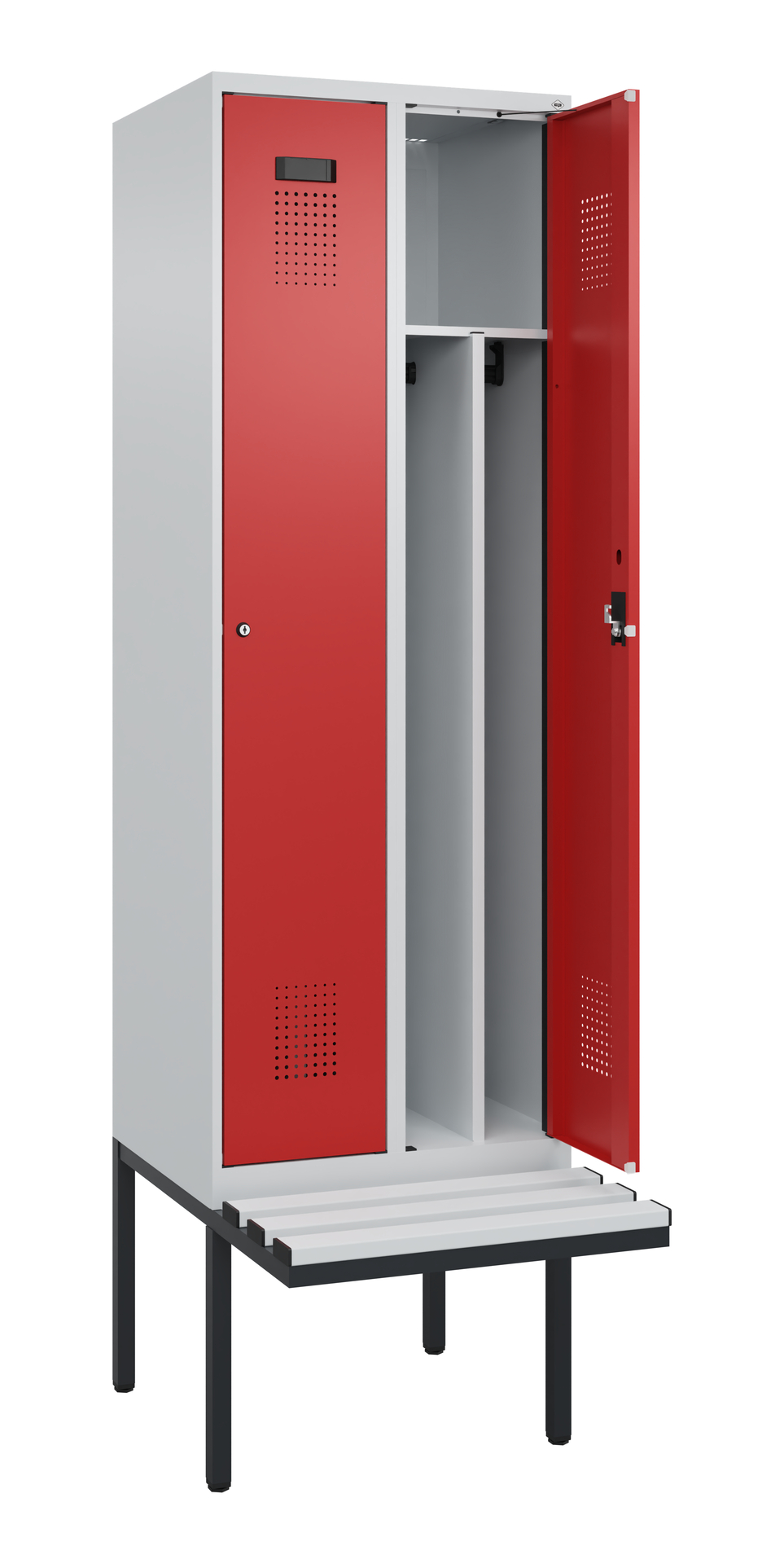 C+P Spind Evolo PLUS, Bank, 2 Abteile, 2120x600x81