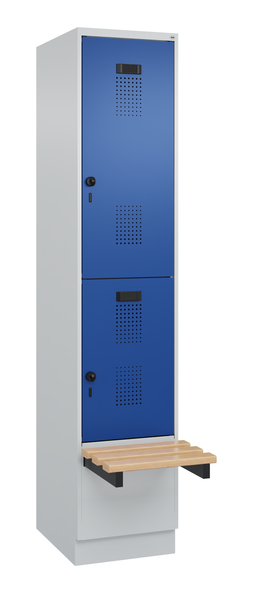 C+P Doppelstock-Spind Evolo PLUS, Bank, 2 Fächer, 