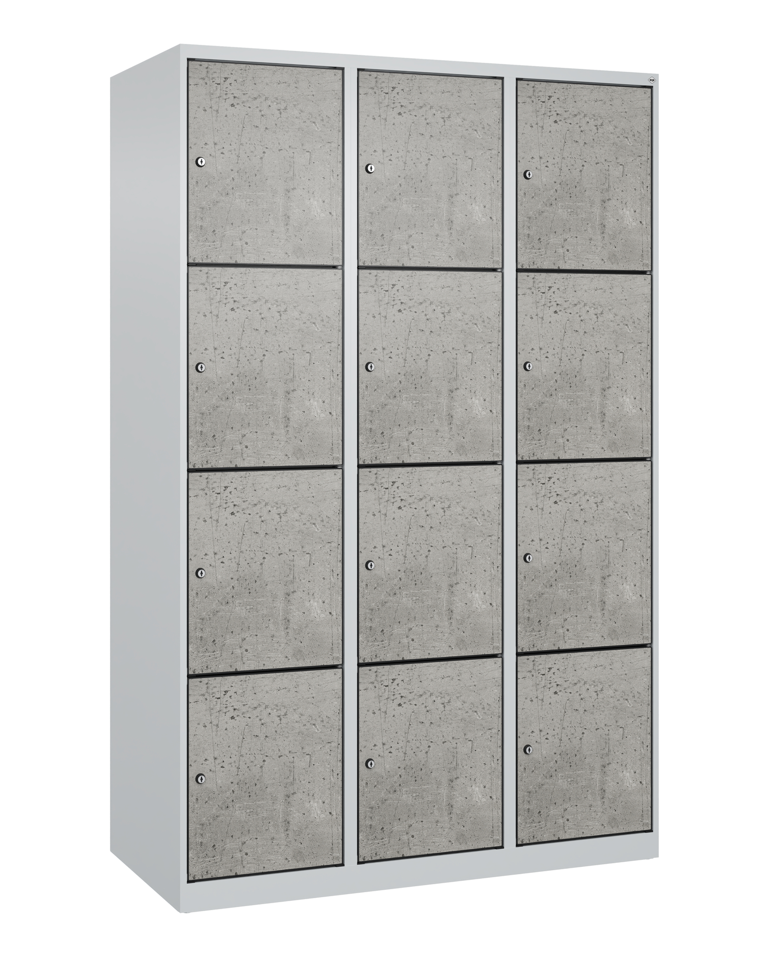 C+P Schlie�fachschrank Evolo PLUS, 12 F�cher, 1850x1200x500mm