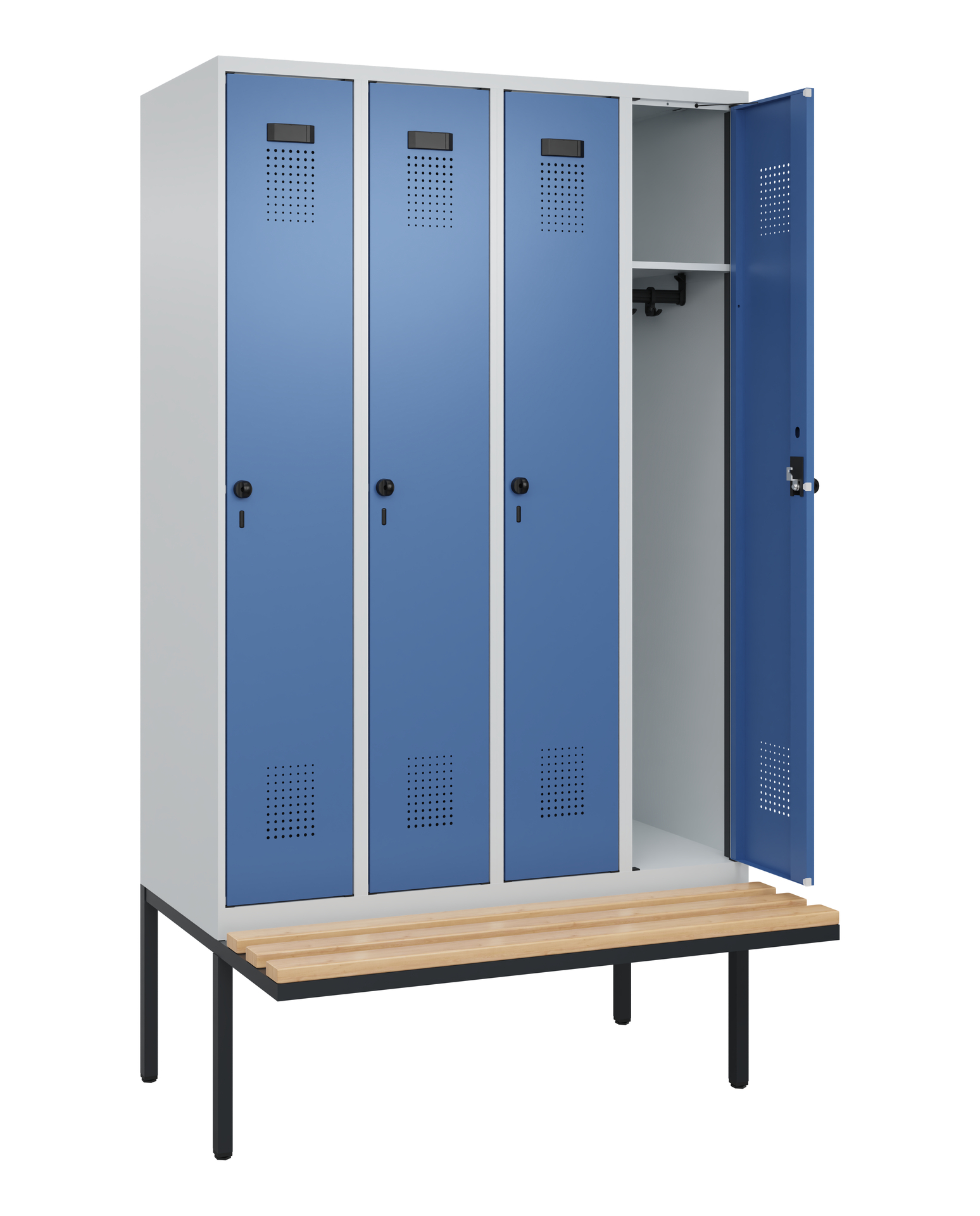 C+P Spind Evolo PLUS, Bank, 4 Abteile, 2120x1200x8
