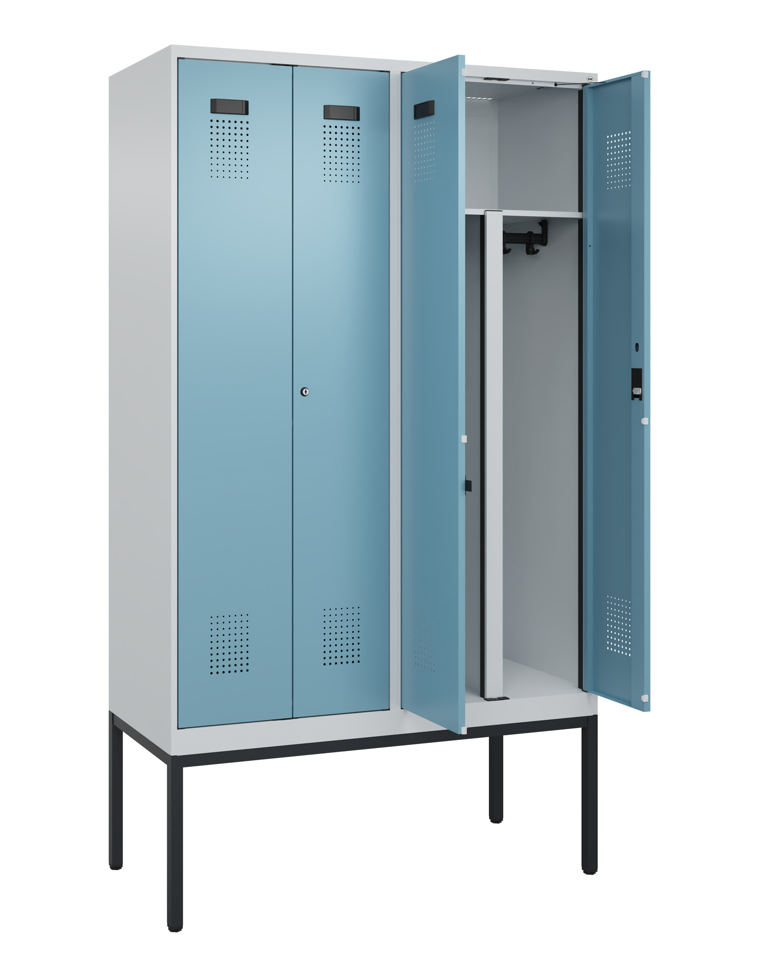 C+P PSA Doppel-Spind Evolo PLUS, Gestell, 4 Abteil