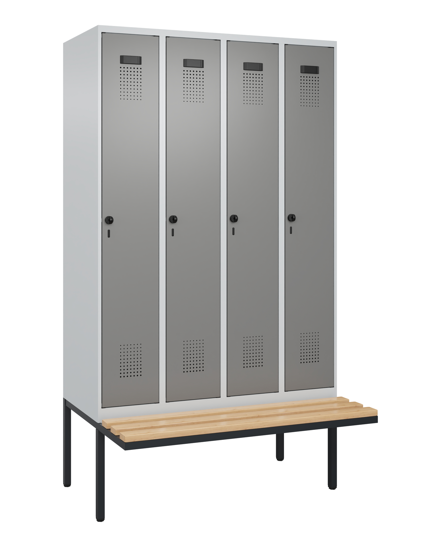 C+P Spind Evolo PLUS, Bank, 4 Abteile, 2120x1200x8