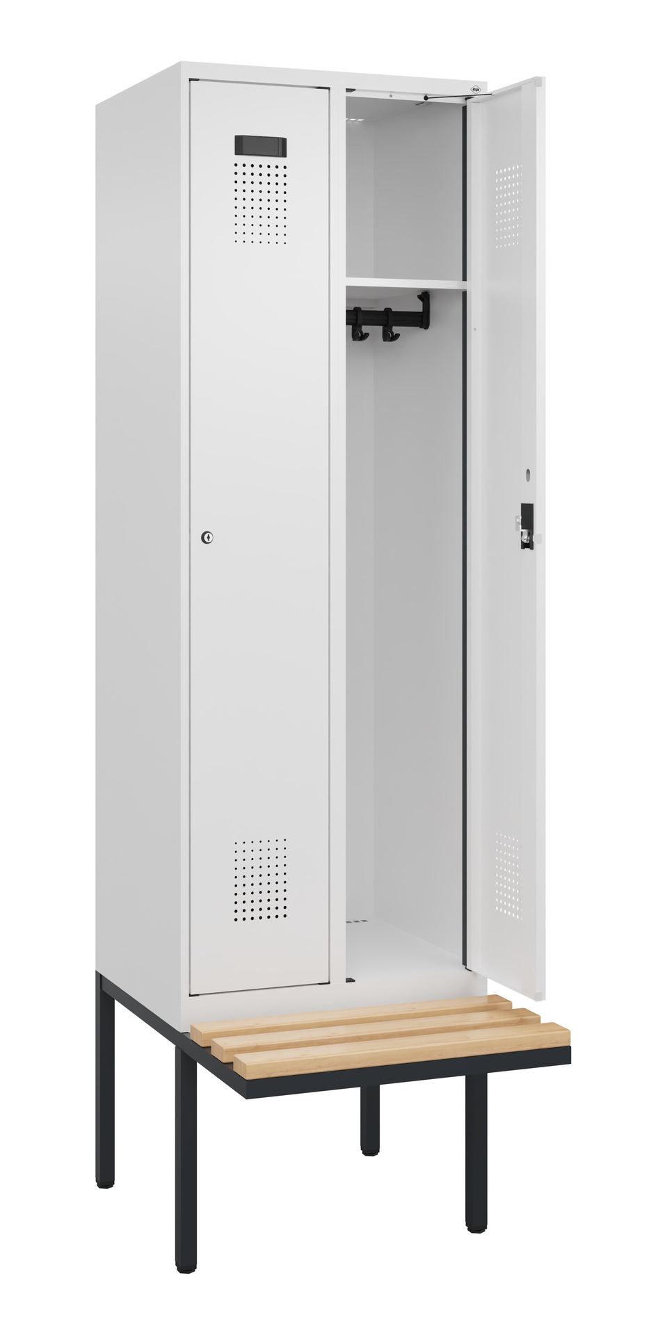 C+P Spind Evolo PLUS, Bank, 2 Abteil, 2120x600x815