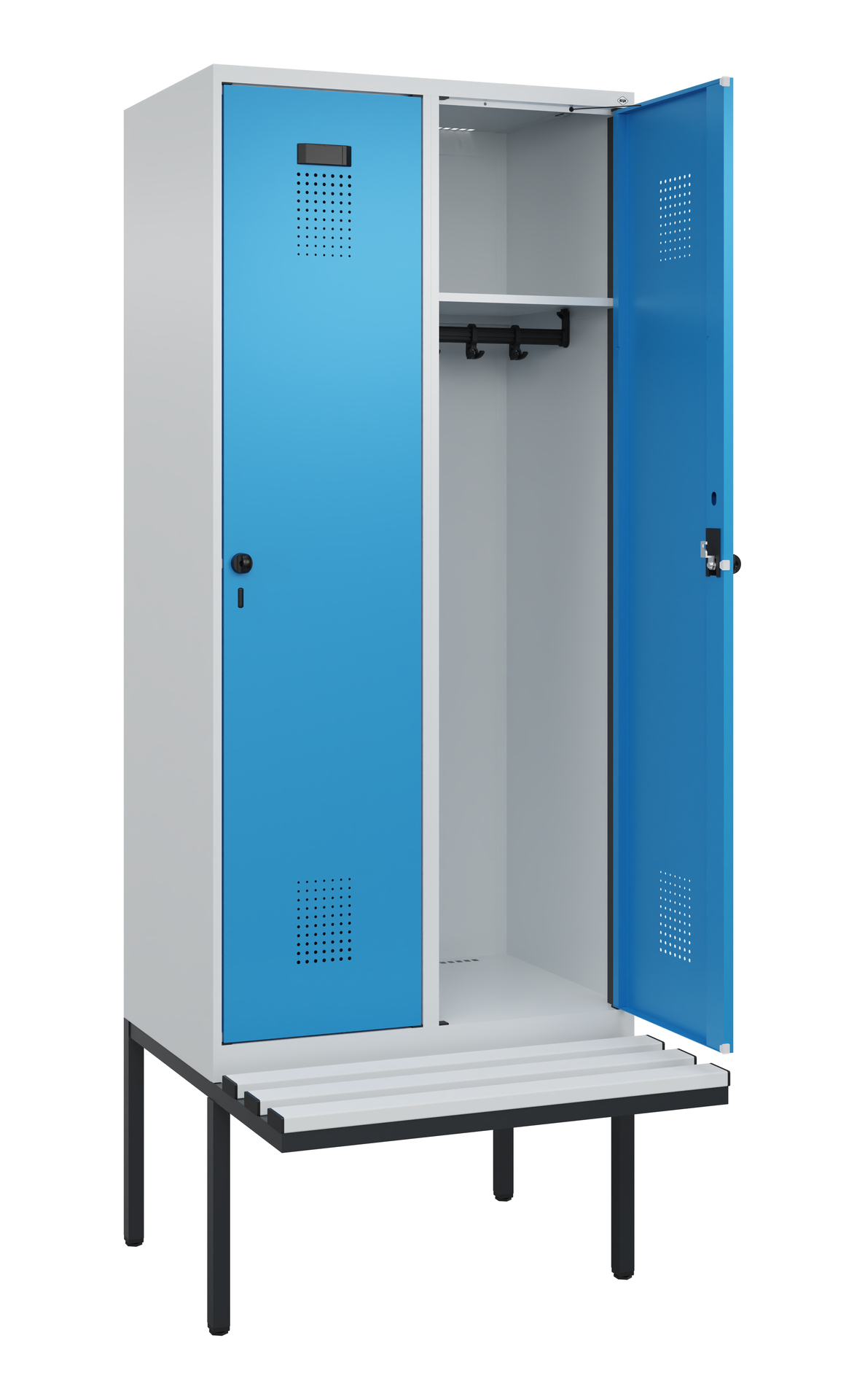 C+P Spind Evolo PLUS, Bank, 2 Abteile, 2120x800x81