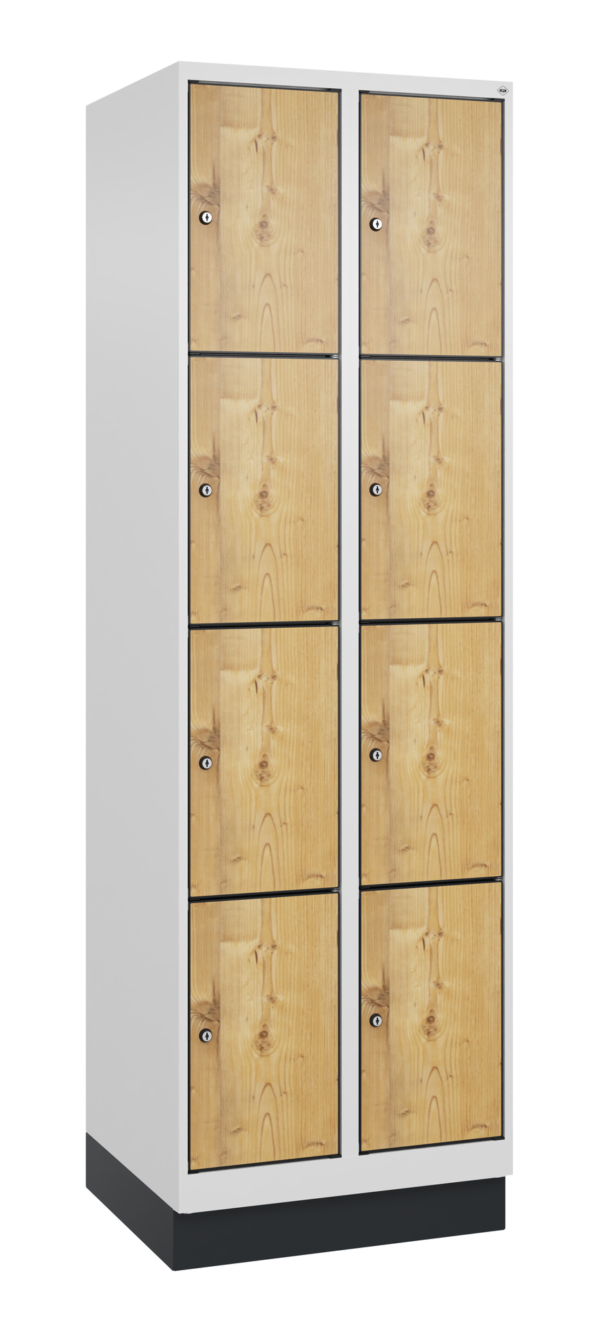 C+P Schlie�fachschrank Evolo PLUS, Sockel, 8 F�cher, 1950x600x500mm