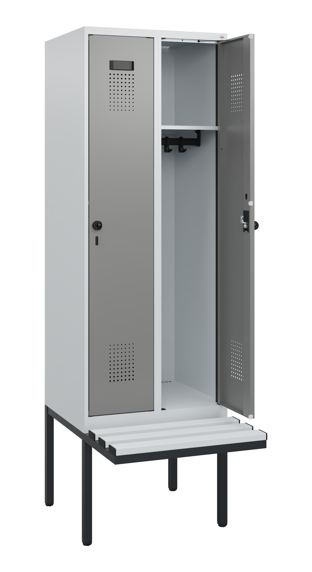 C+P Spind Evolo PLUS, Bank, 2 Abteile, 1950x600x81