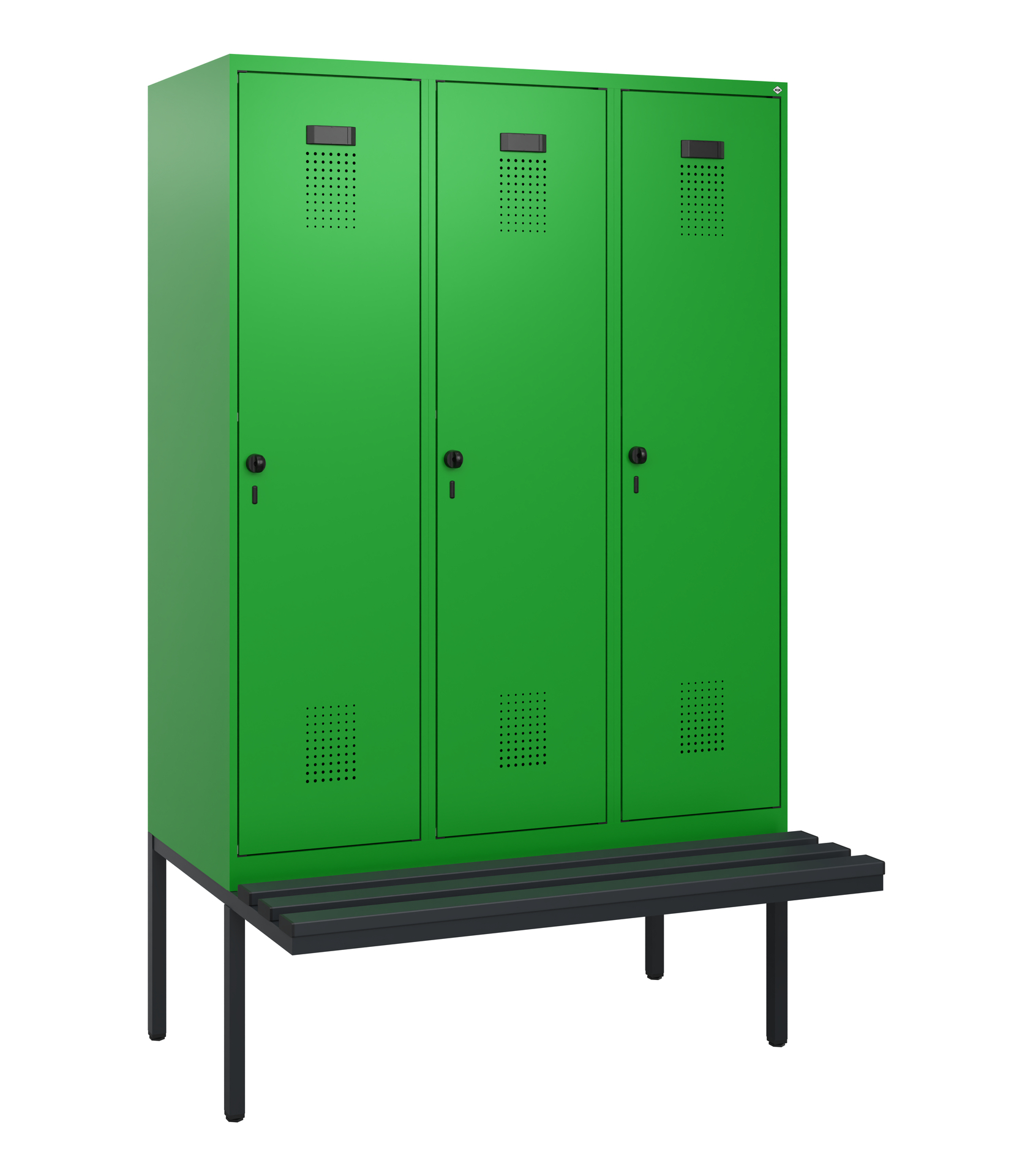 C+P Spind Evolo PLUS, Bank, 3 Abteile, 1950x1200x8