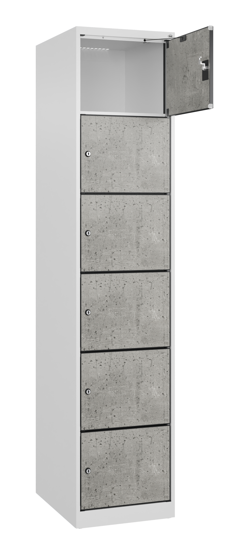 C+P Schlie�fachschrank Evolo PLUS, 6 F�cher, 1850x400x500mm