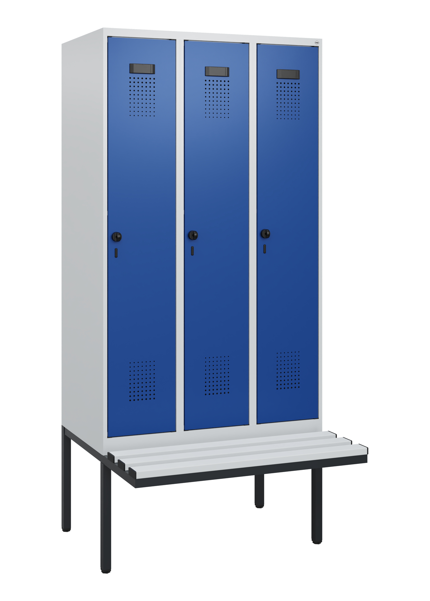 C+P Spind Evolo PLUS, Bank, 3 Abteile, 1950x900x81