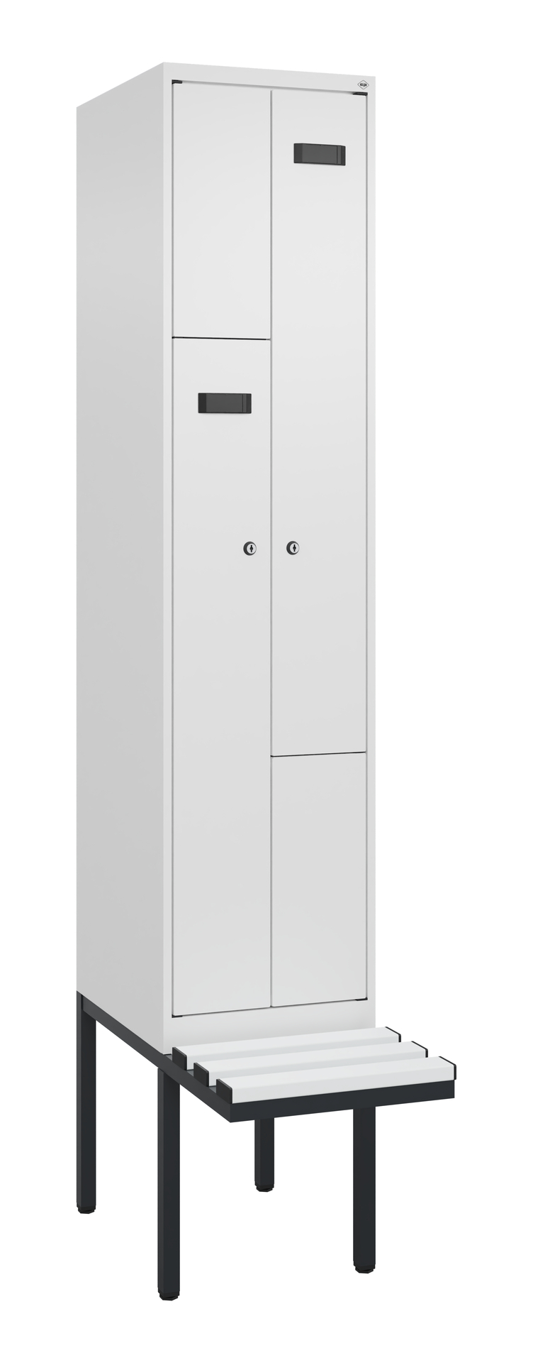 C+P Z-Spind Evolo PLUS, Bank, 2 Fächer, 2120x400x8