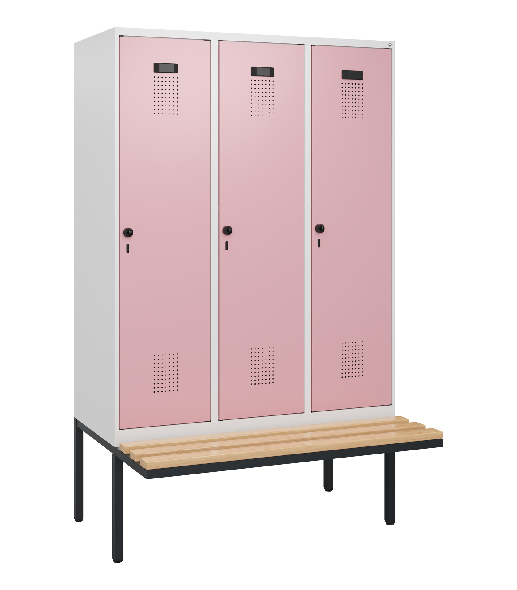 C+P Spind Evolo PLUS, Bank, 3 Abteile, 1950x1200x8