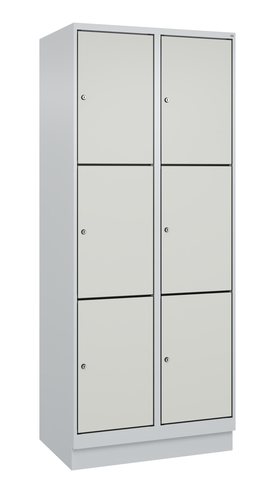 C+P Schlie�fachschrank Evolo PLUS, Sockel, 6 F�cher, 1950x800x500mm