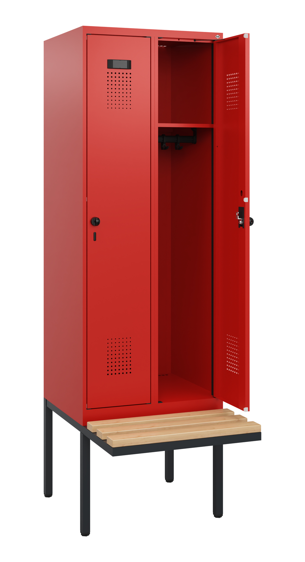 C+P Spind Evolo PLUS, Bank, 2 Abteile, 1950x600x81