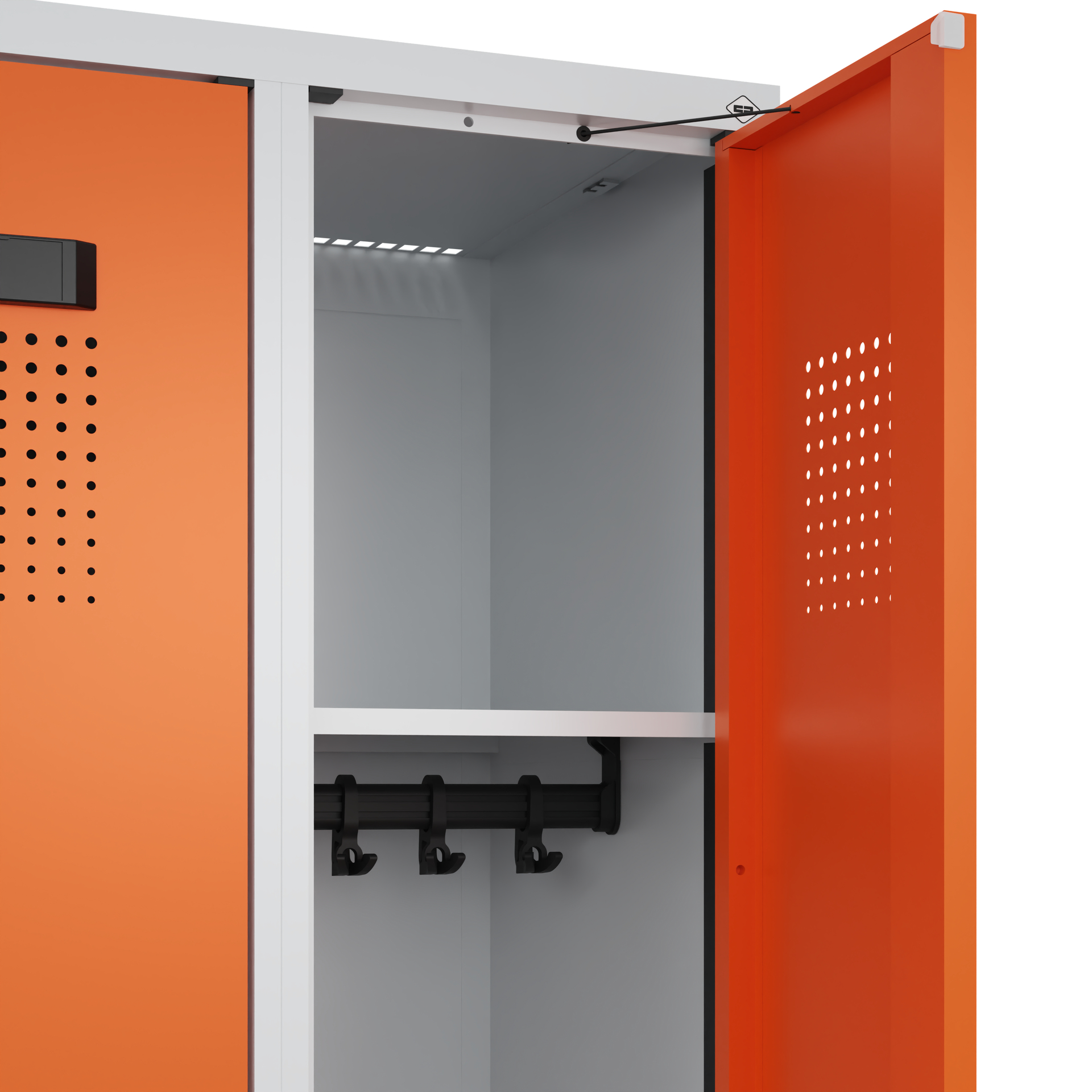 C+P Spind Evolo PLUS, Bank, 2 Abteile, 1950x600x815mm