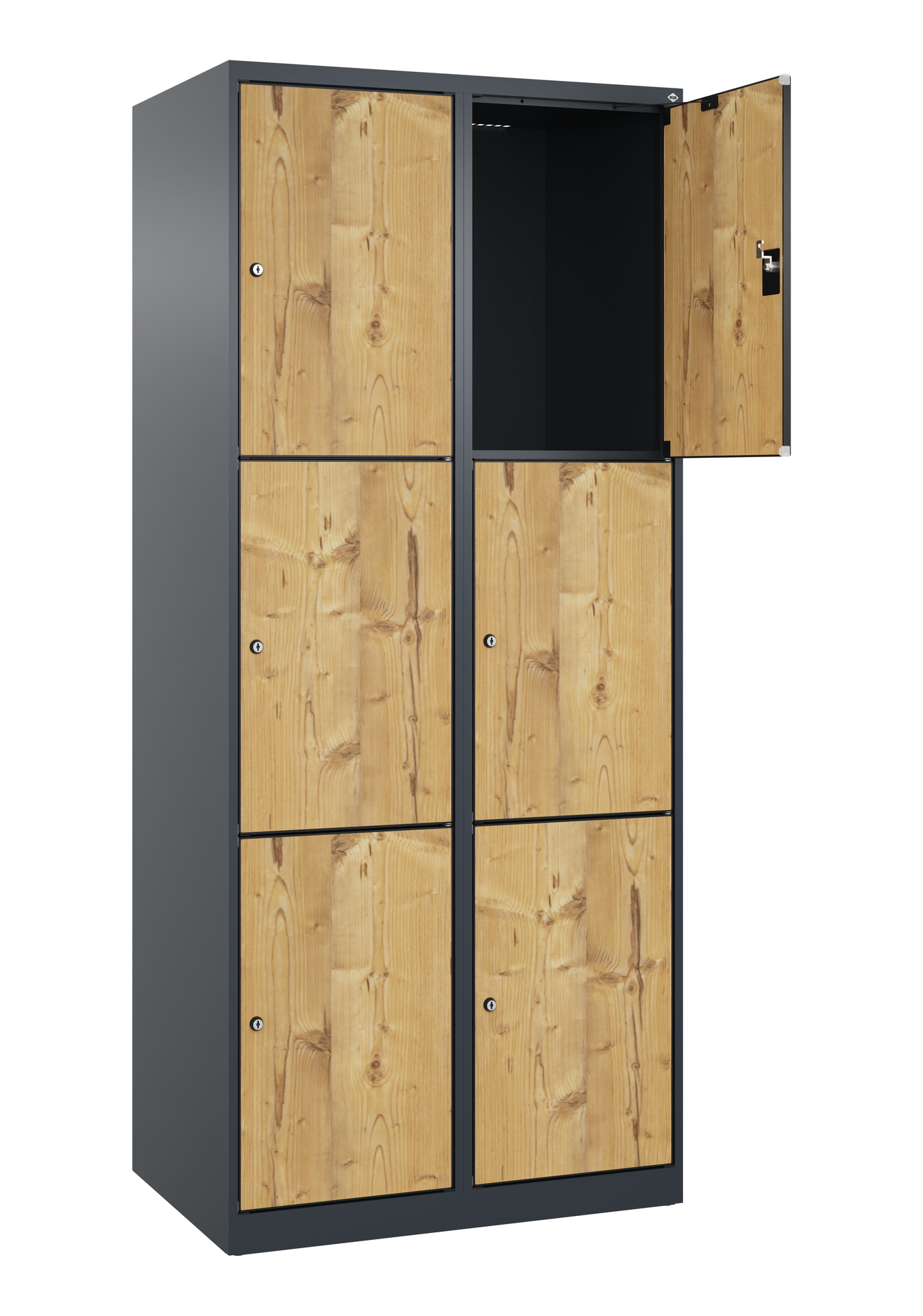 C+P Schlie�fachschrank Evolo PLUS, 6 F�cher, 1850x800x500mm
