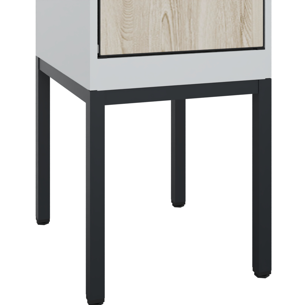 C+P Doppelst�ckiger Spind Evolo PLUS, 2 F�cher, 2120x400x500mm