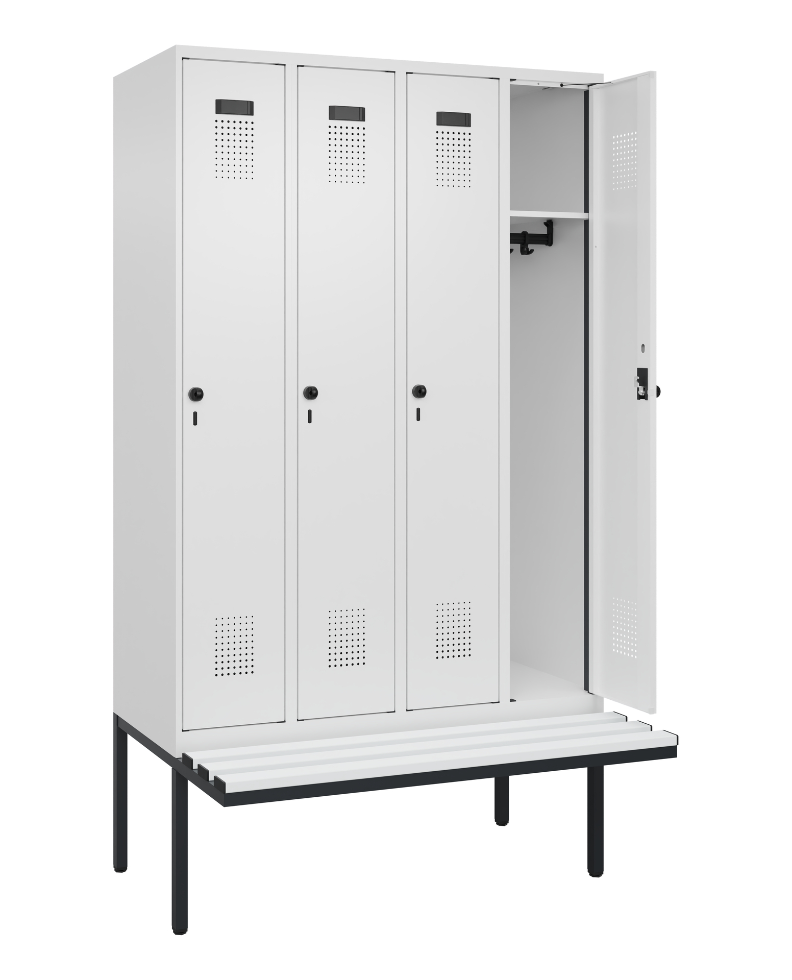 C+P Spind Evolo PLUS, Bank, 4 Abteile, 2120x1200x8