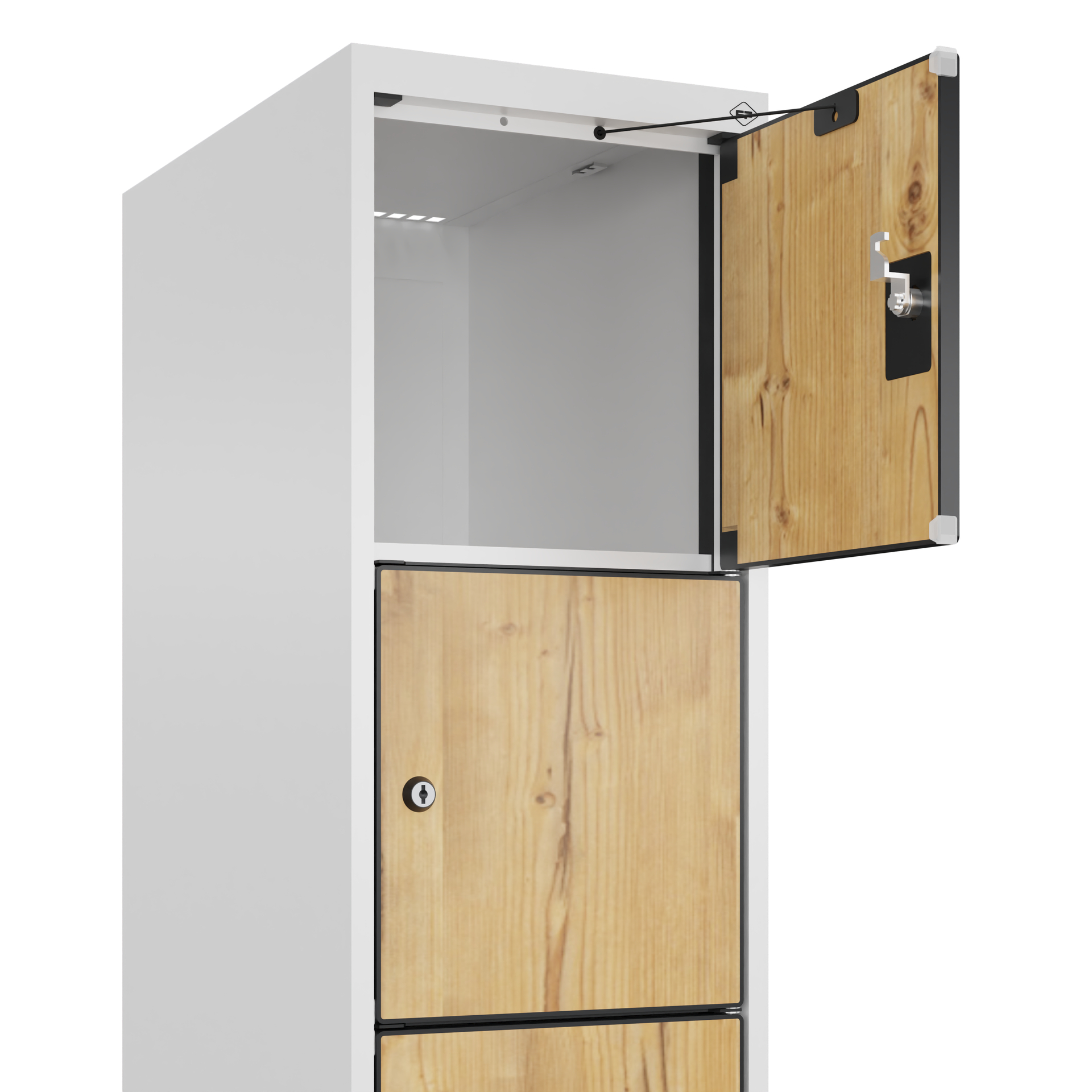 C+P Schlie�fachschrank Evolo PLUS, Sockel, 6 F�cher, 1950x300x500mm