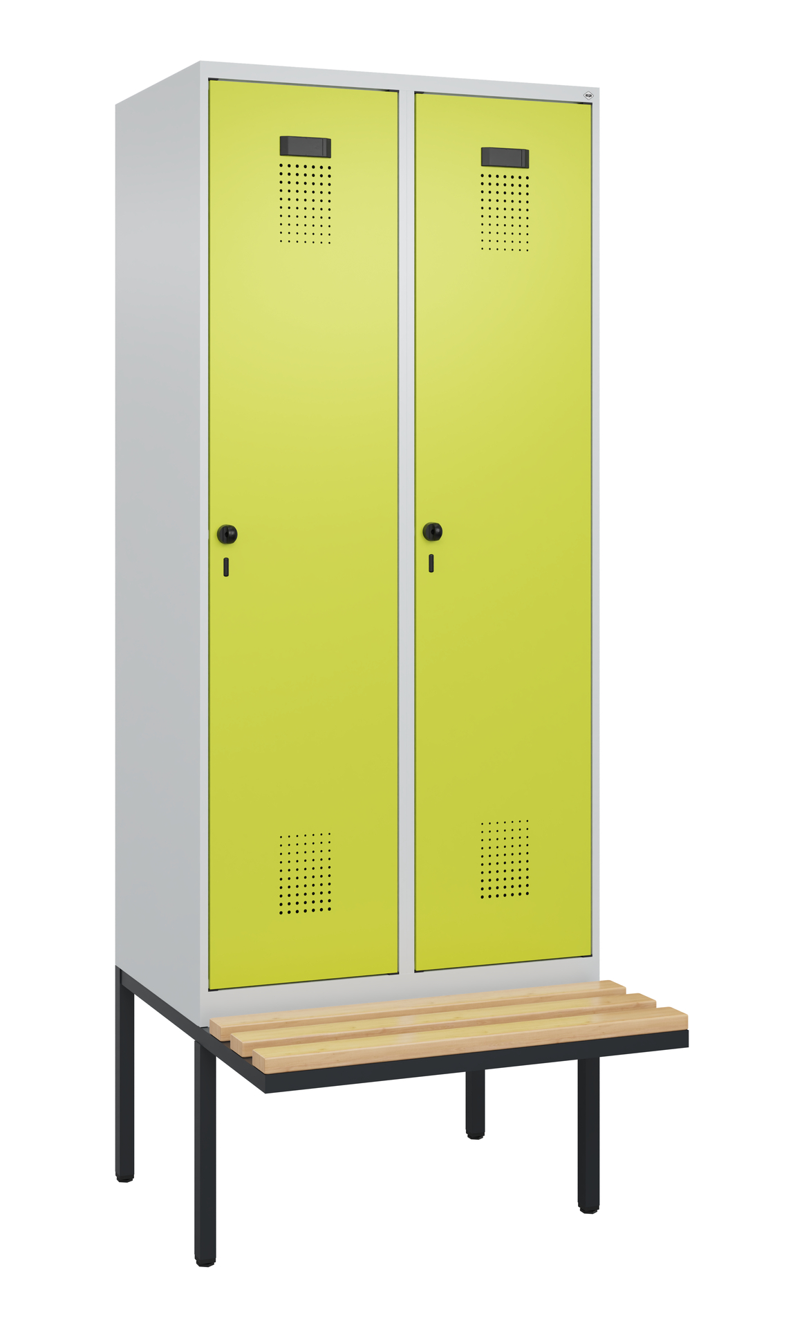 C+P Spind Evolo PLUS, Bank, 2 Abteile, 2120x800x81