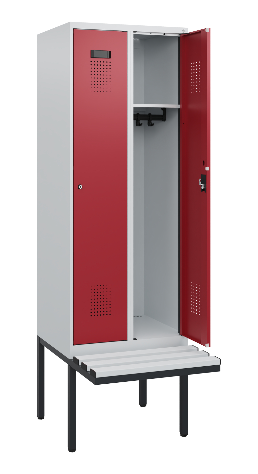 C+P Spind Evolo PLUS, Bank, 2 Abteile, 1950x600x81