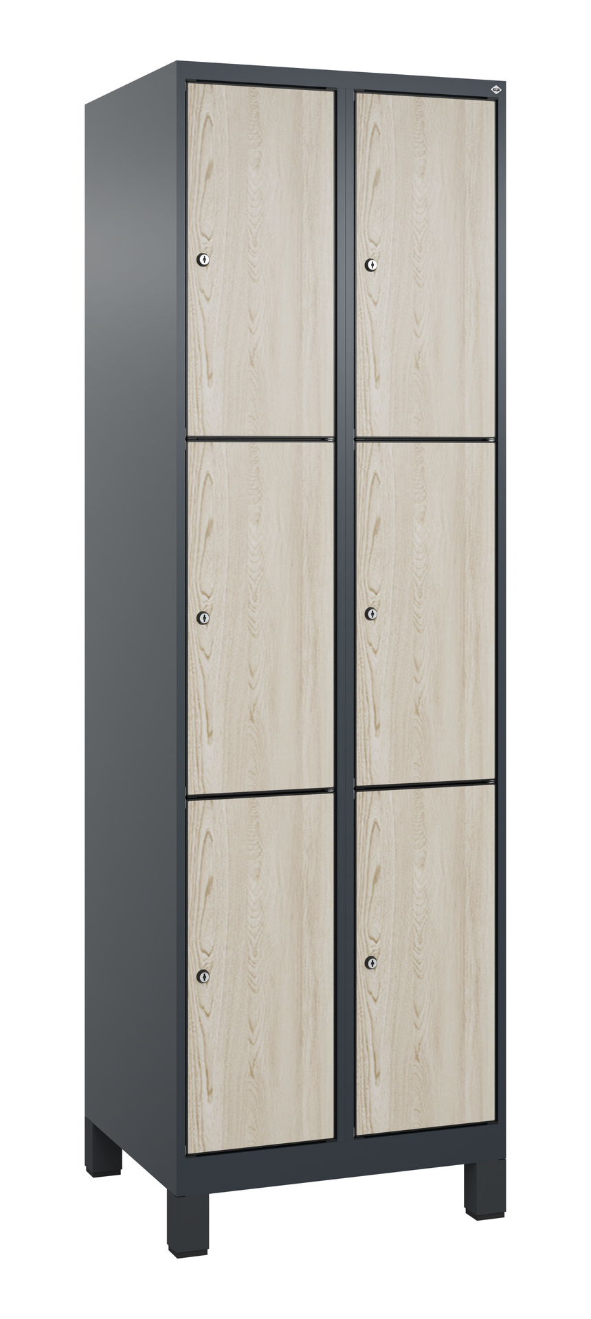 C+P Schlie�fachschrank Evolo PLUS, F��e, 6 F�cher, 1950x600x500mm