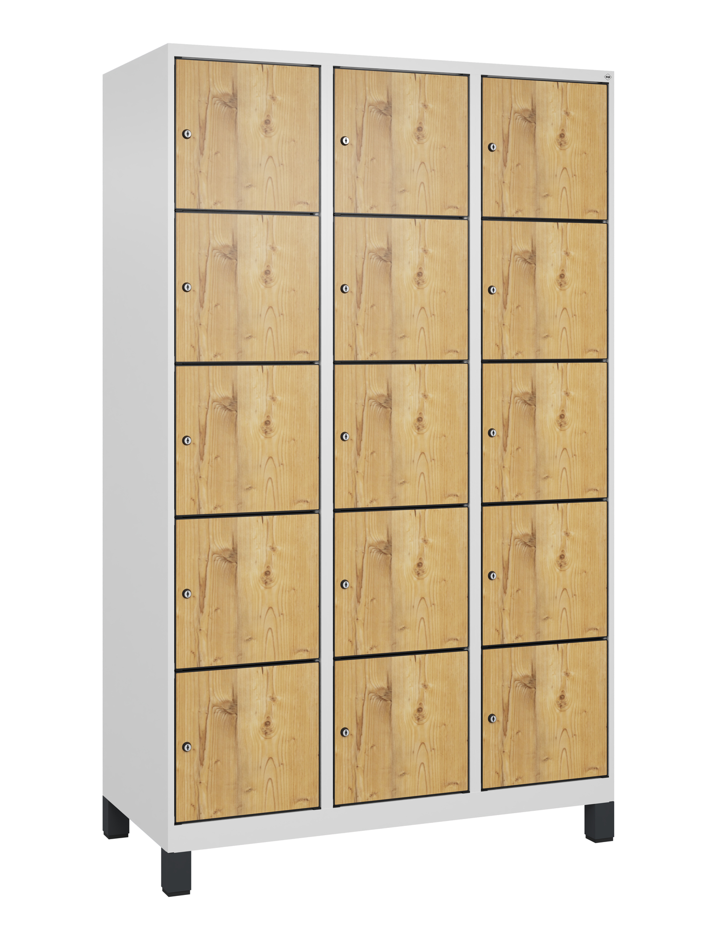 C+P Schlie�fachschrank Evolo PLUS, F��e, 15 F�cher, 1950x1200x500mm