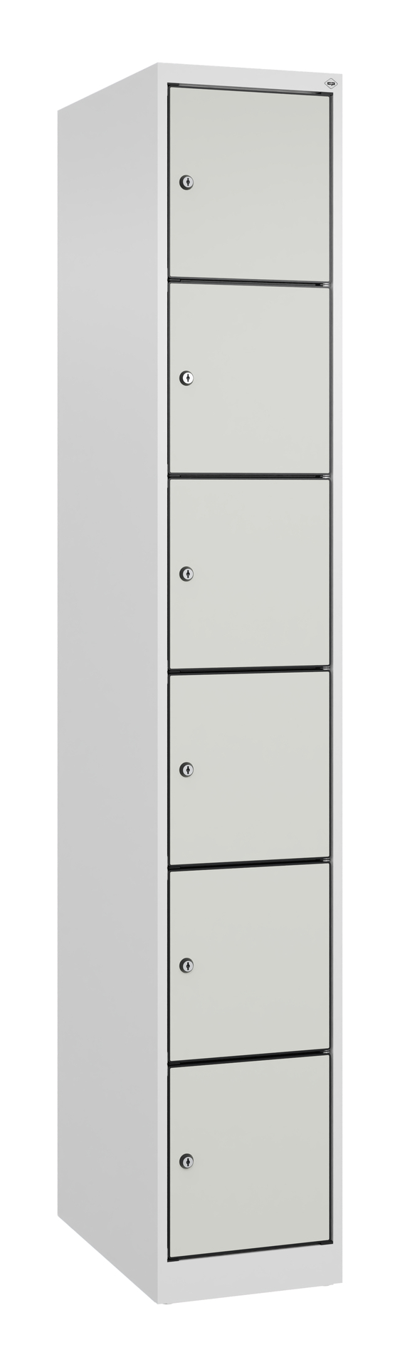 C+P Schlie�fachschrank Evolo PLUS, 6 F�cher, 1850x300x500mm