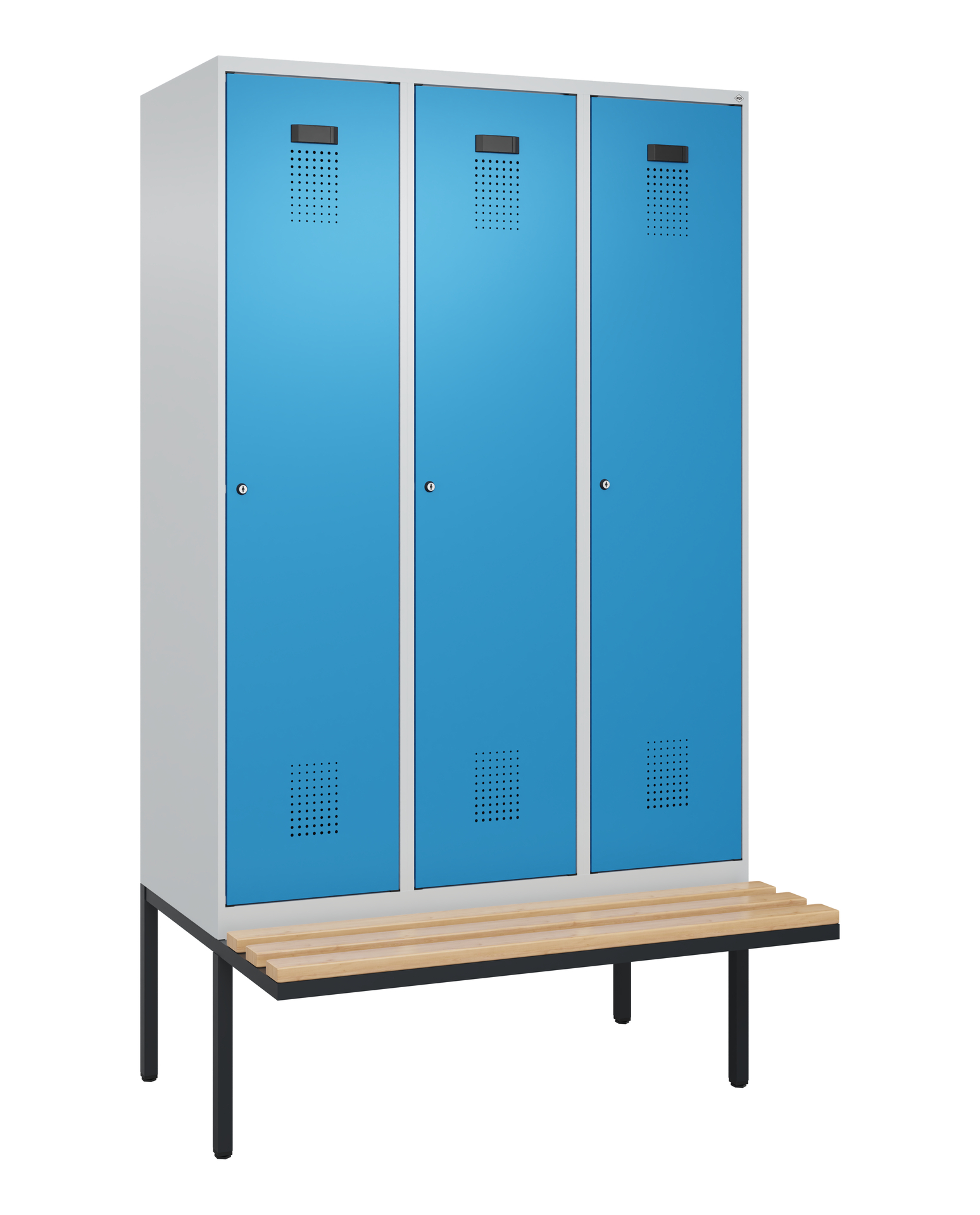 C+P Spind Evolo PLUS, Bank, 3 Abteile, 2120x1200x8