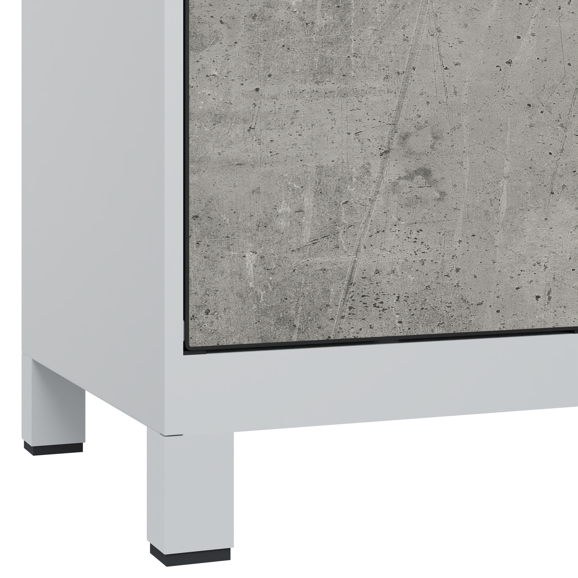 C+P Schlie�fachschrank Evolo PLUS, F��e, 4 F�cher, 1950x400x500mm