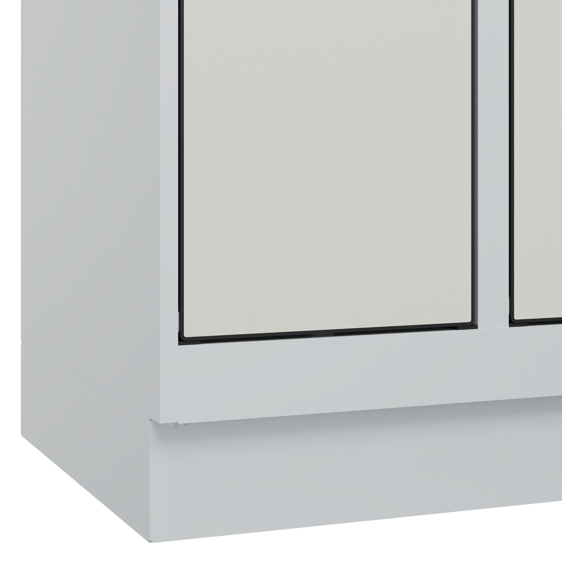 C+P Schlie�fachschrank Evolo PLUS, Sockel, 4 F�cher, 1950x300x500mm