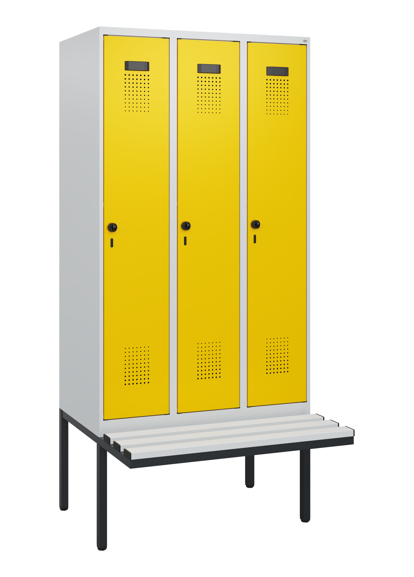 C+P Spind Evolo PLUS, Bank, 3 Abteile, 1950x900x81