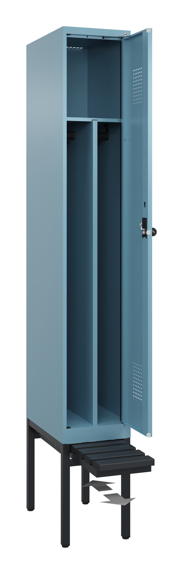 C+P Spind Evolo PLUS, Bank, 1 Abteil, 2120x300x815mm