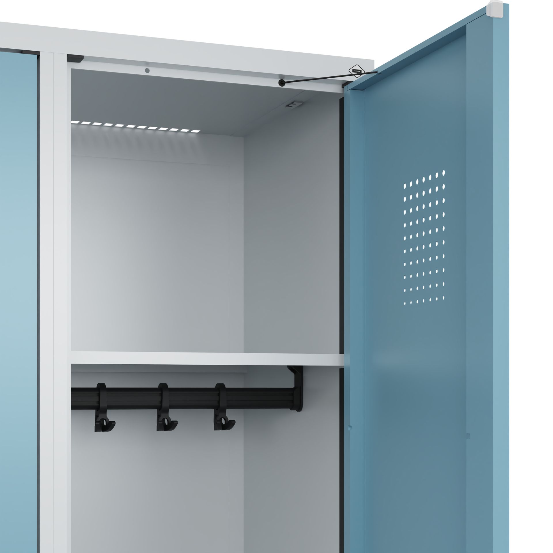 C+P Spind Evolo PLUS, Bank, 3 Abteile, 1950x1200x815mm