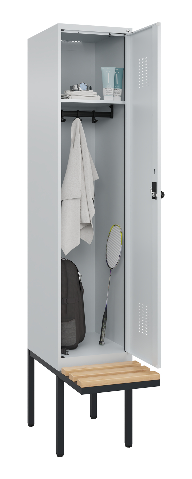 C+P Spind Evolo PLUS, Bank, 1 Abteile, 2120x400x81
