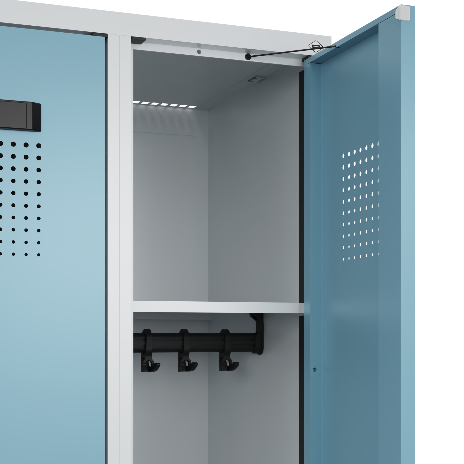 C+P Spind Evolo PLUS, Bank, 4 Abteile, 1950x1200x815mm