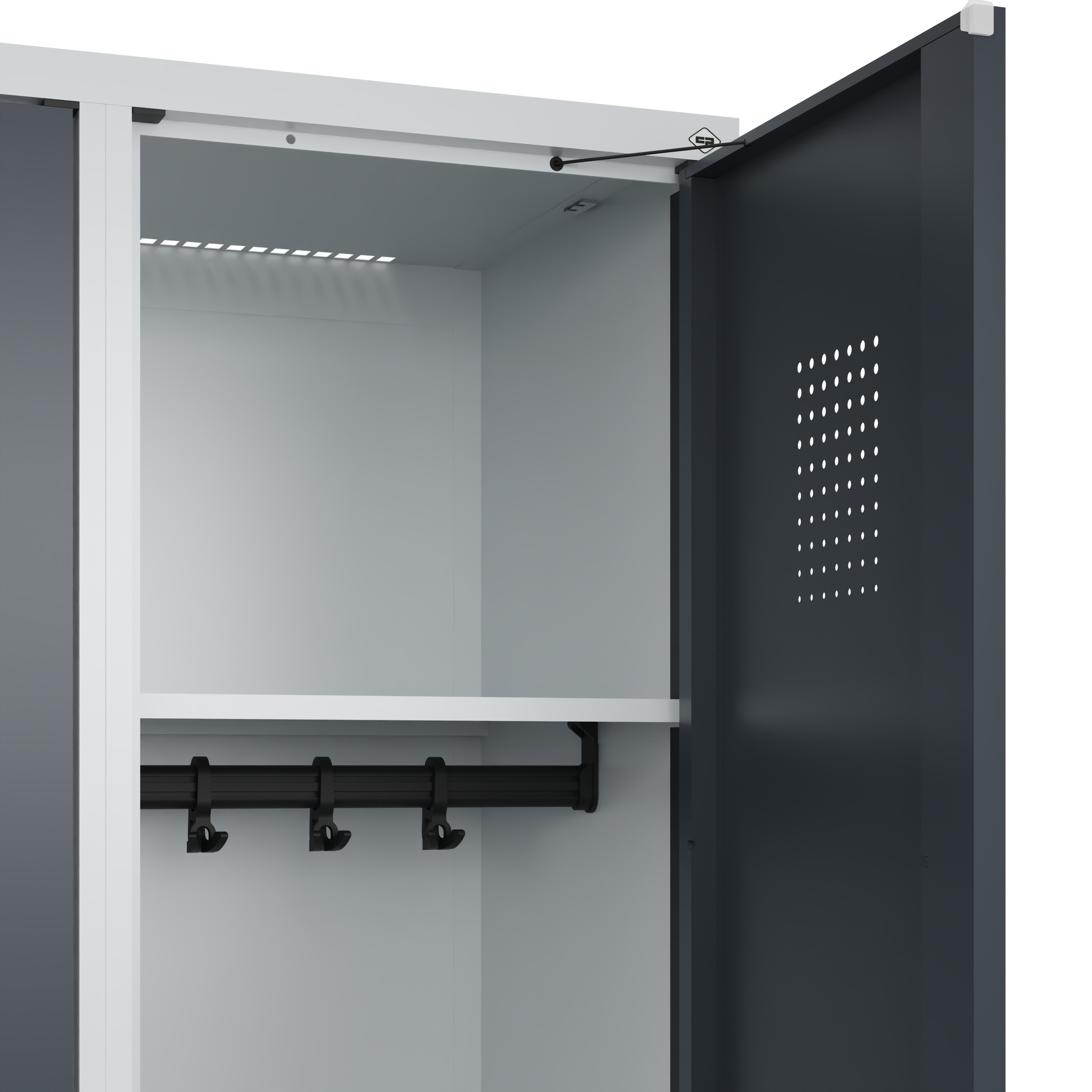 C+P Spind Evolo PLUS, Bank, 2 Abteile, 2120x800x815mm