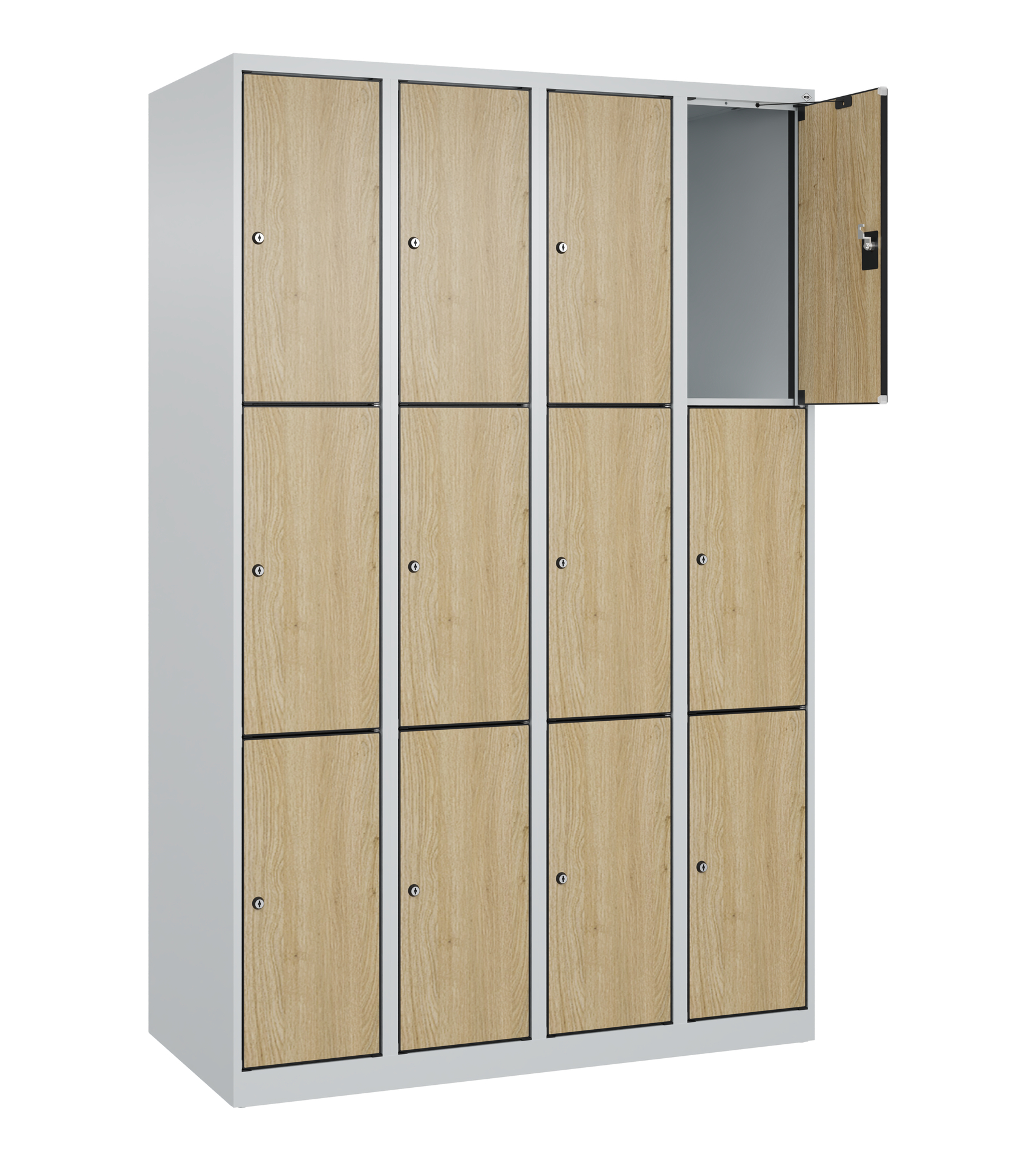 C+P Schlie�fachschrank Evolo PLUS, 12 F�cher, 1850x1200x500mm