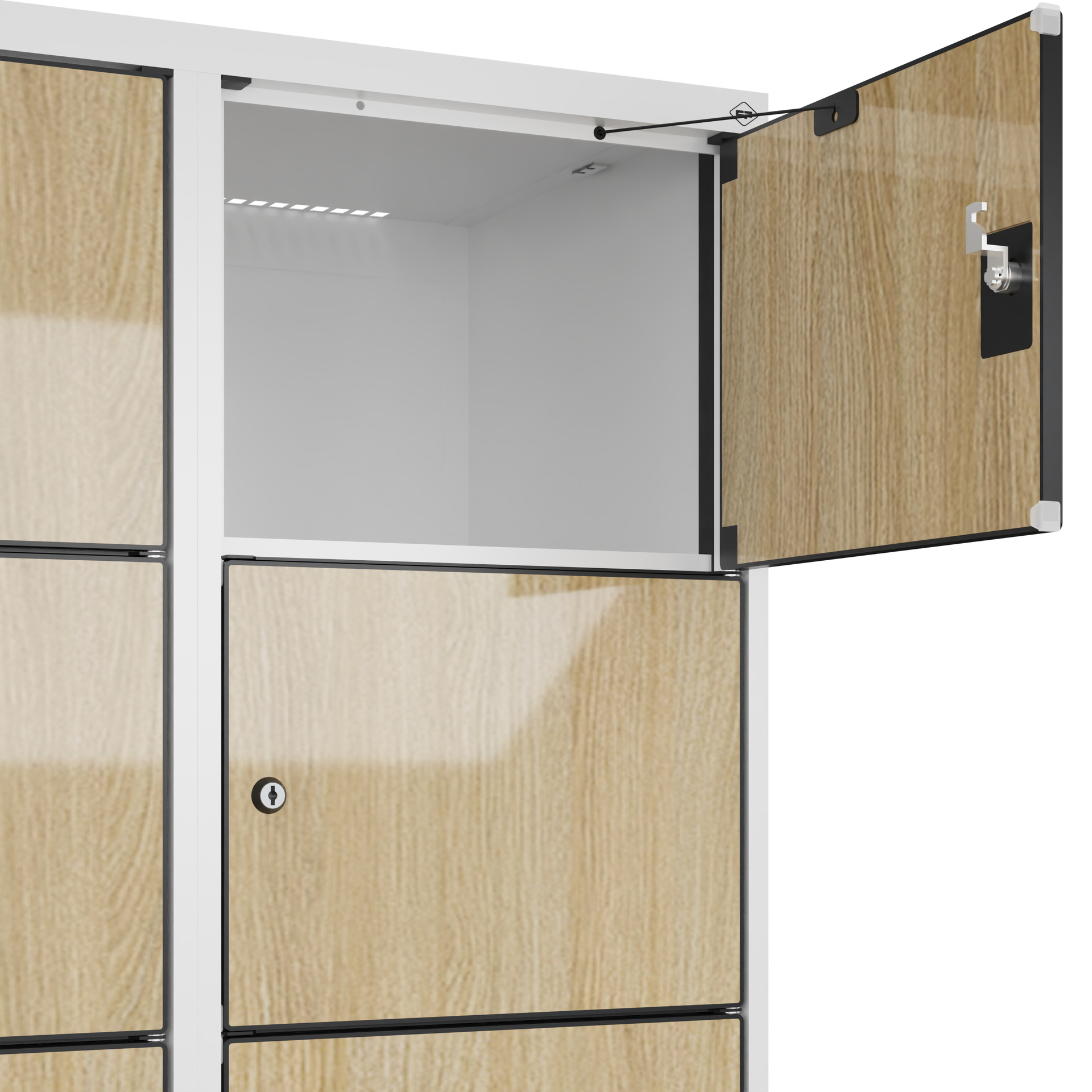 C+P Schlie�fachschrank Evolo PLUS, 12 F�cher, 1850x800x500mm